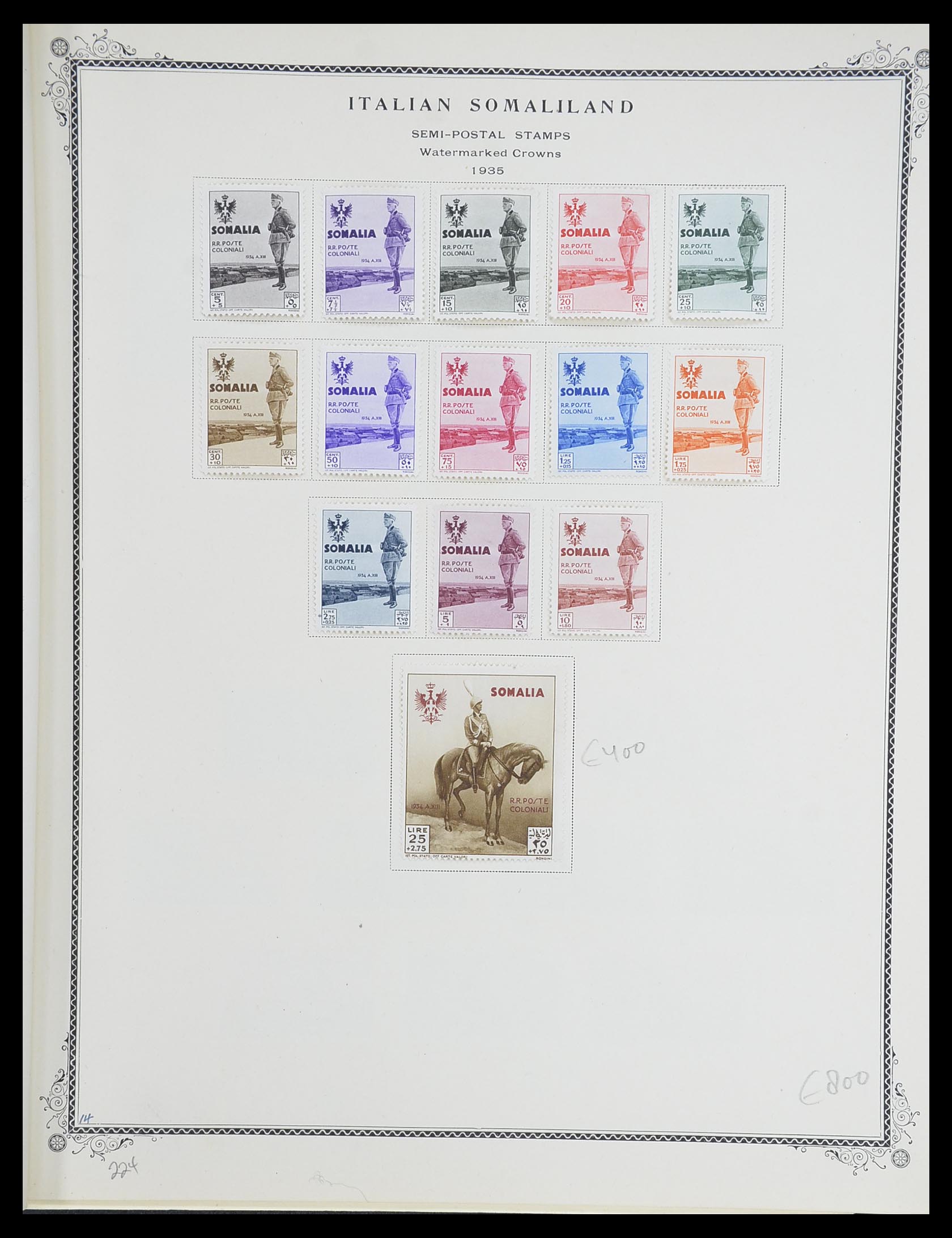 33475 015 - Postzegelverzameling 33475 Italiaans Somalië 1923-1957.