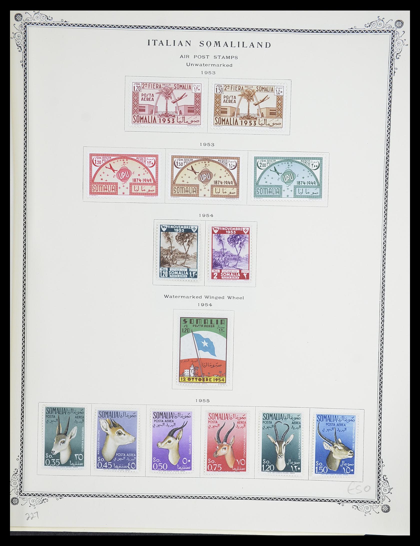 33475 018 - Postzegelverzameling 33475 Italiaans Somalië 1923-1957.