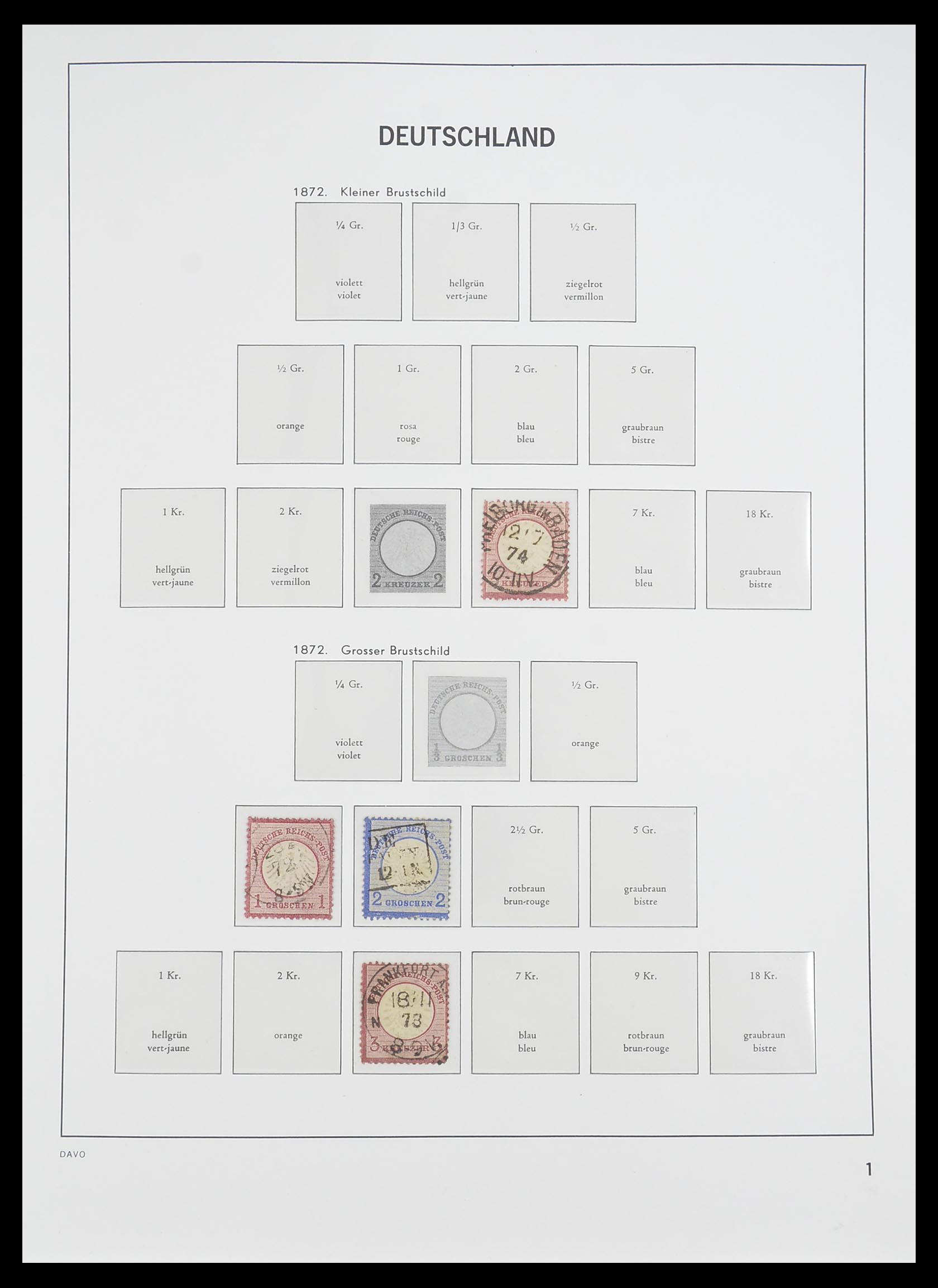 33476 001 - Postzegelverzameling 33476 Duitse Rijk 1872-1945.