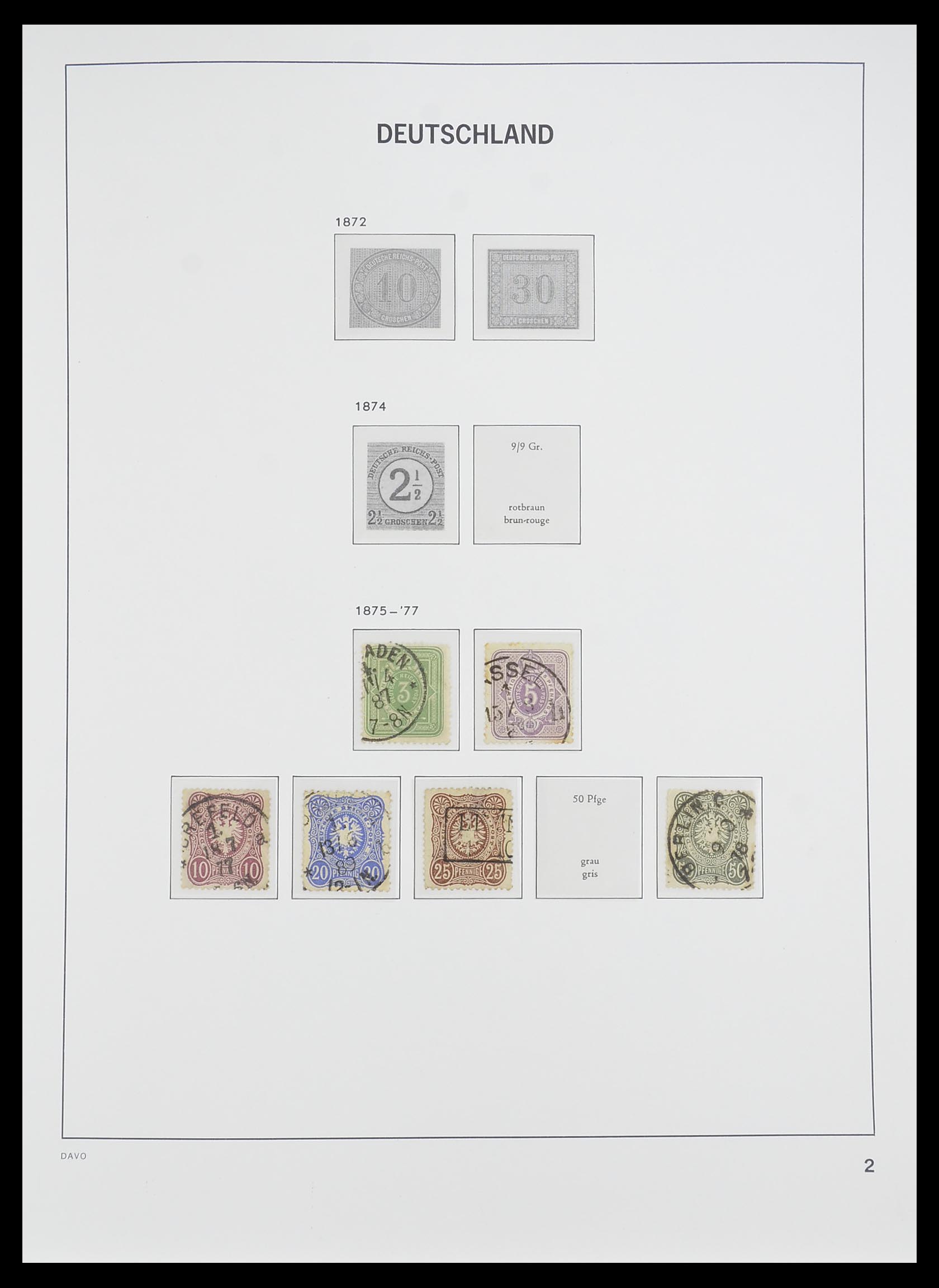 33476 002 - Postzegelverzameling 33476 Duitse Rijk 1872-1945.