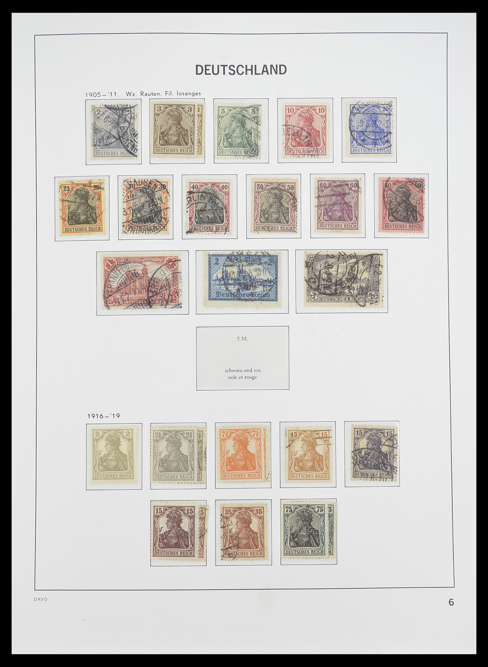 33476 006 - Postzegelverzameling 33476 Duitse Rijk 1872-1945.