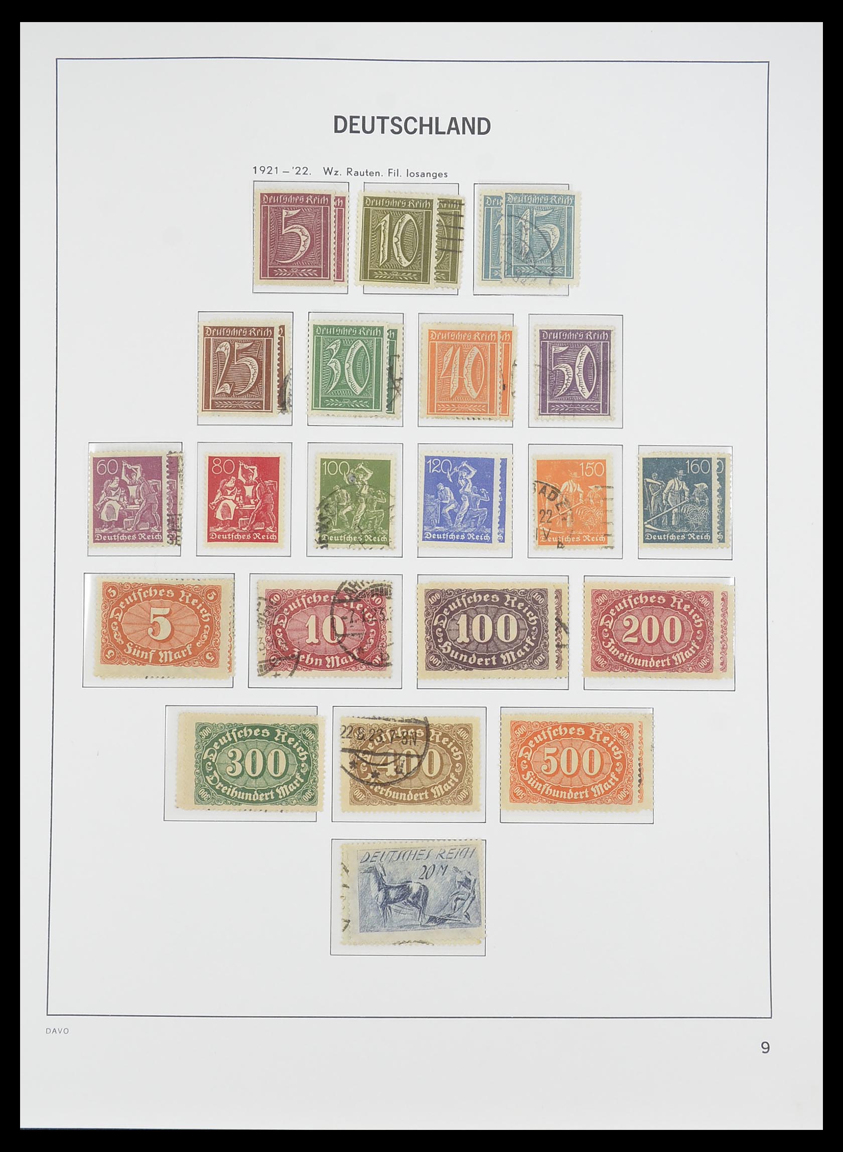 33476 010 - Stamp collection 33476 German Reich 1872-1945.