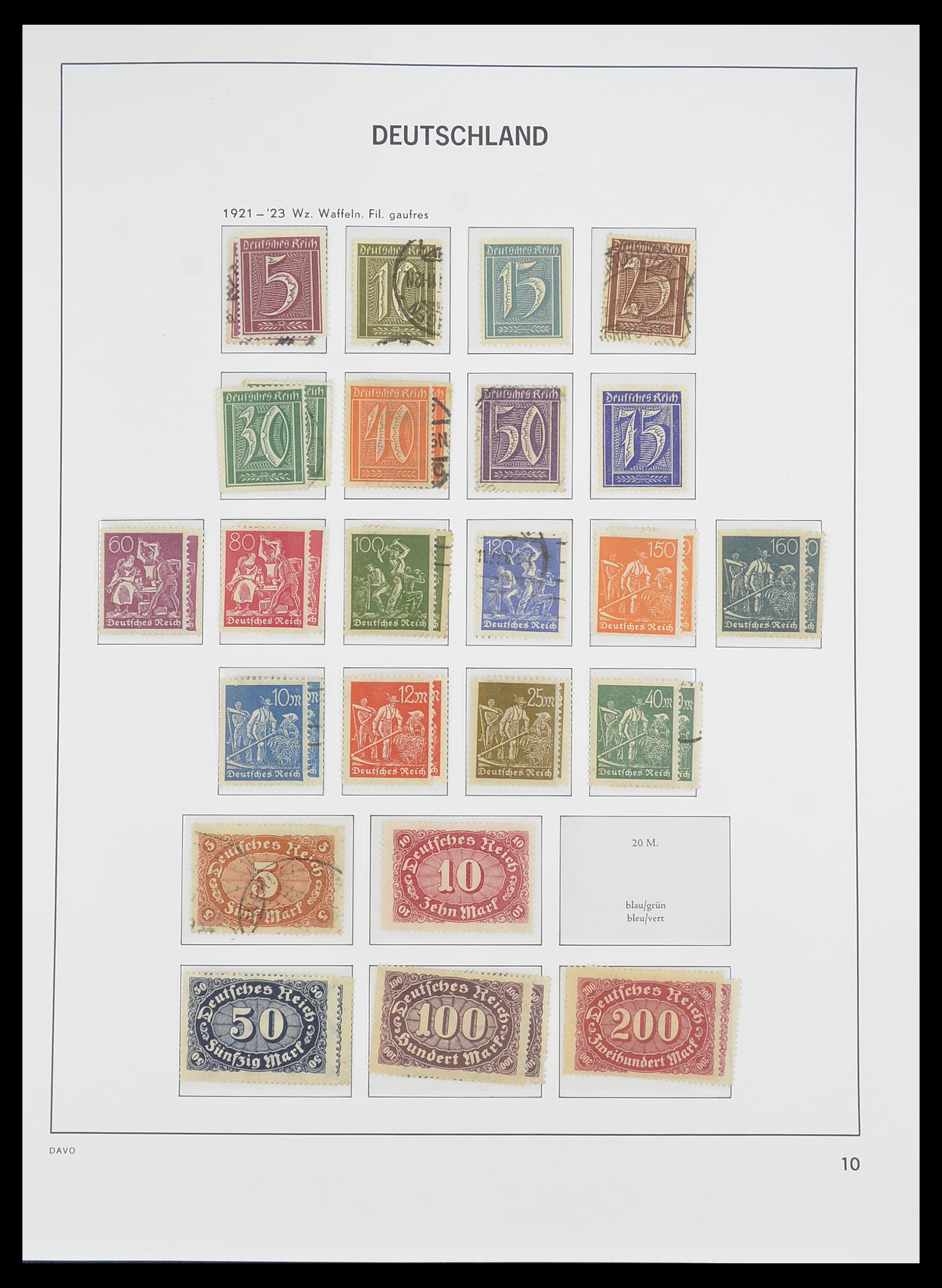 33476 011 - Stamp collection 33476 German Reich 1872-1945.