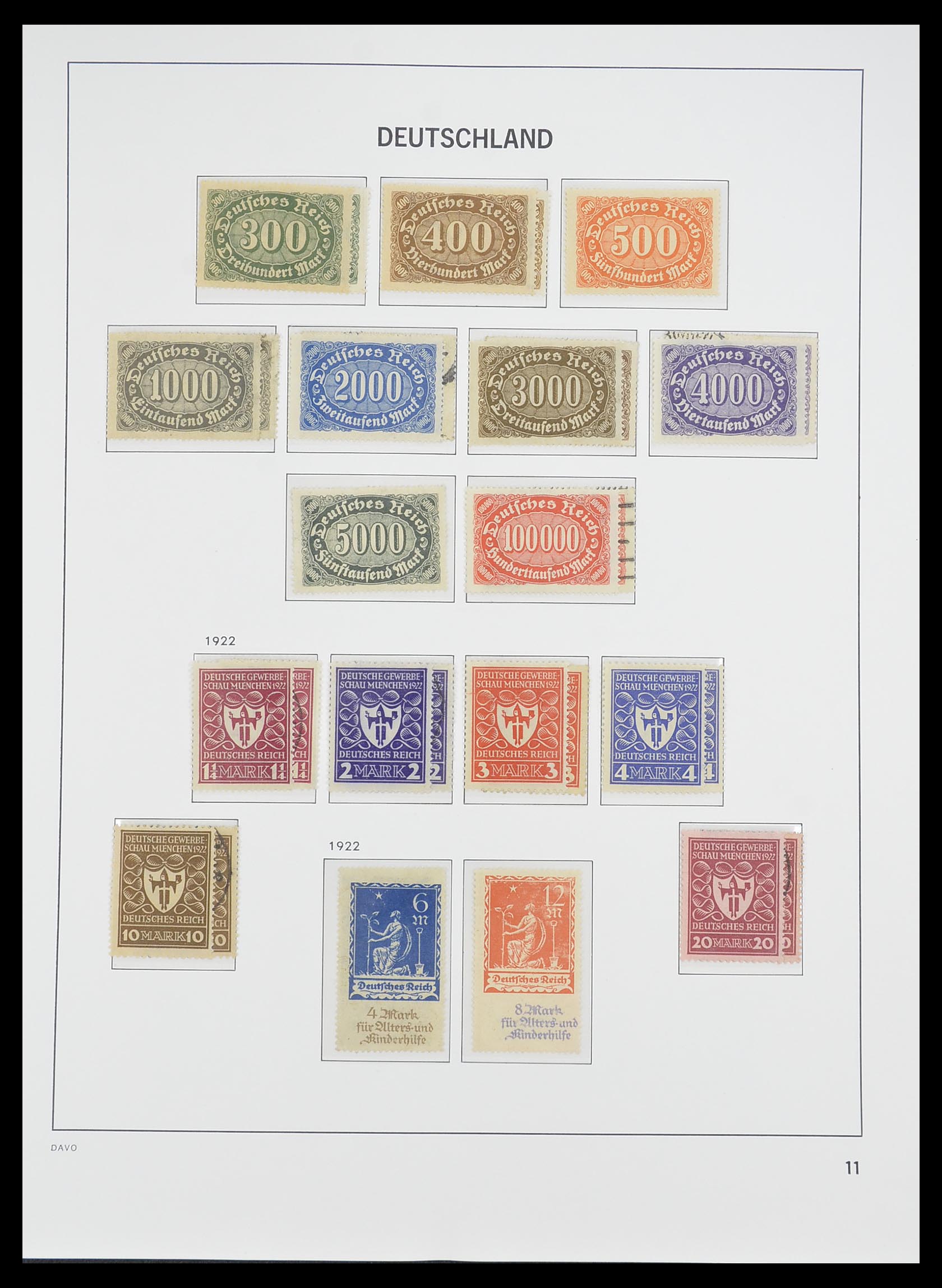 33476 012 - Postzegelverzameling 33476 Duitse Rijk 1872-1945.
