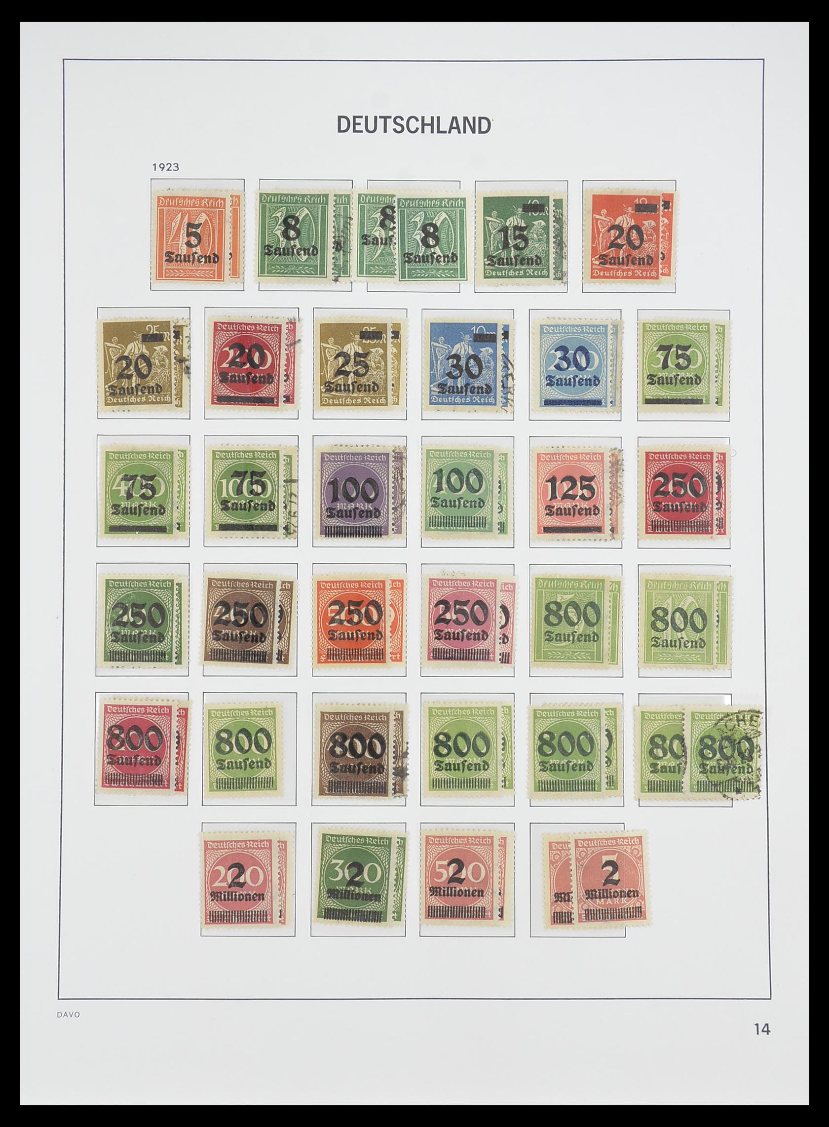 33476 015 - Postzegelverzameling 33476 Duitse Rijk 1872-1945.