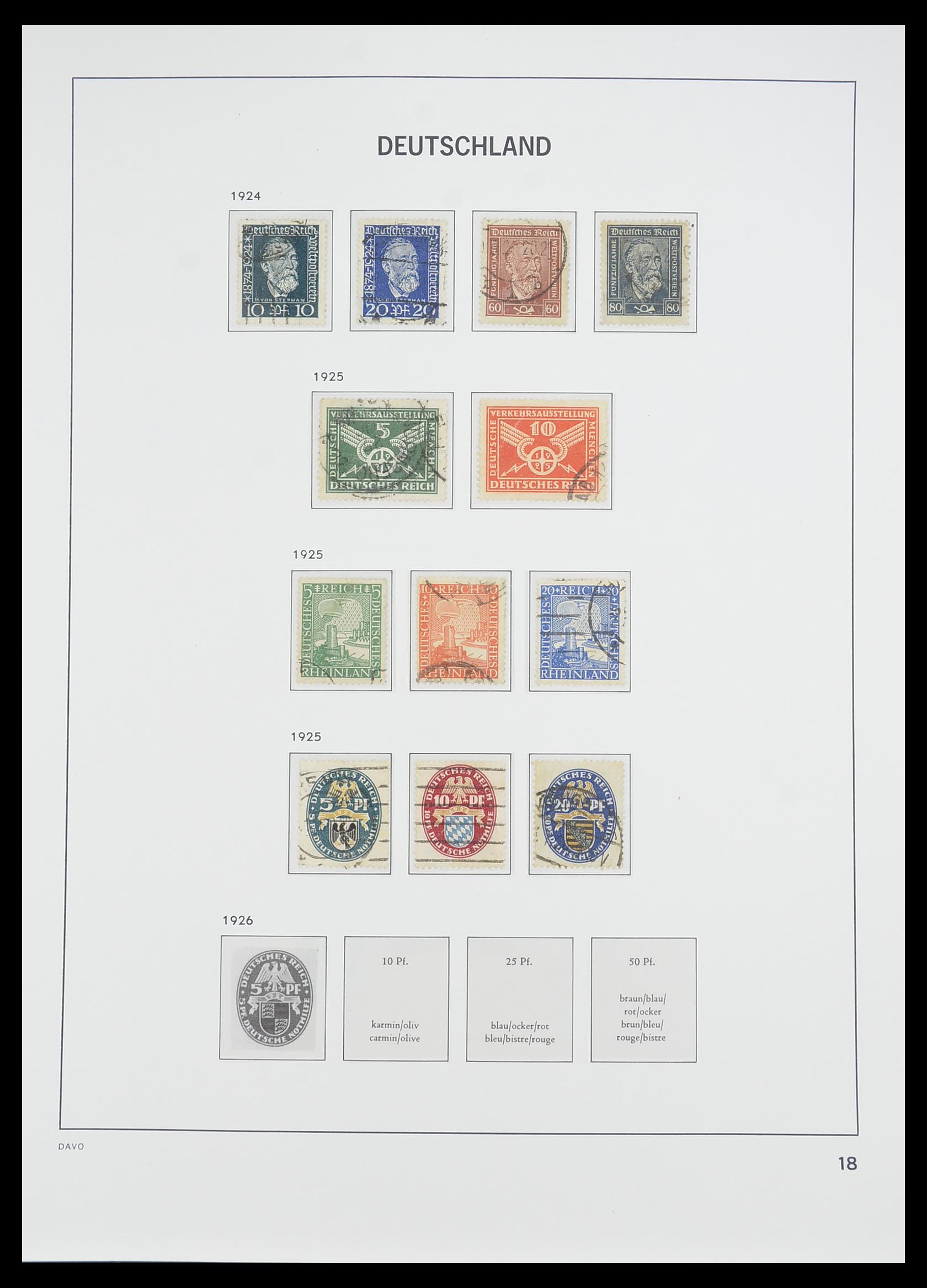 33476 019 - Stamp collection 33476 German Reich 1872-1945.