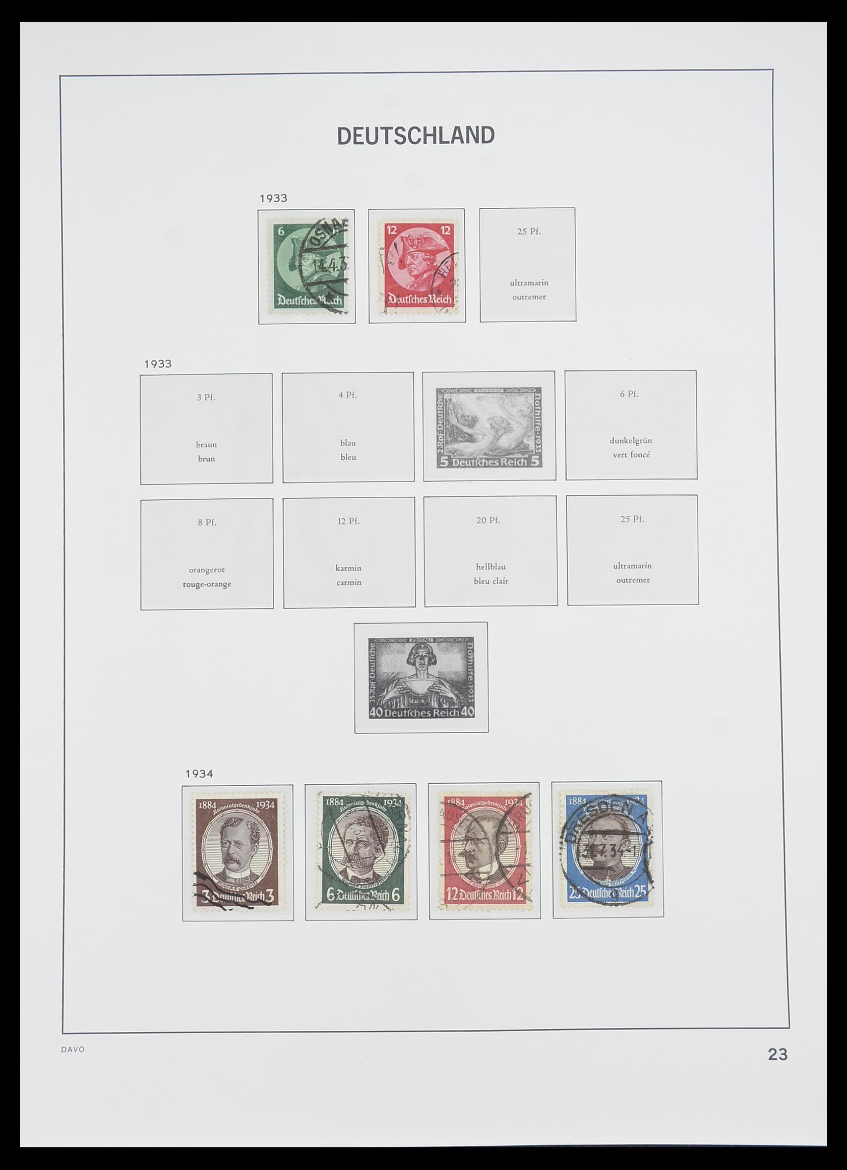 33476 024 - Stamp collection 33476 German Reich 1872-1945.
