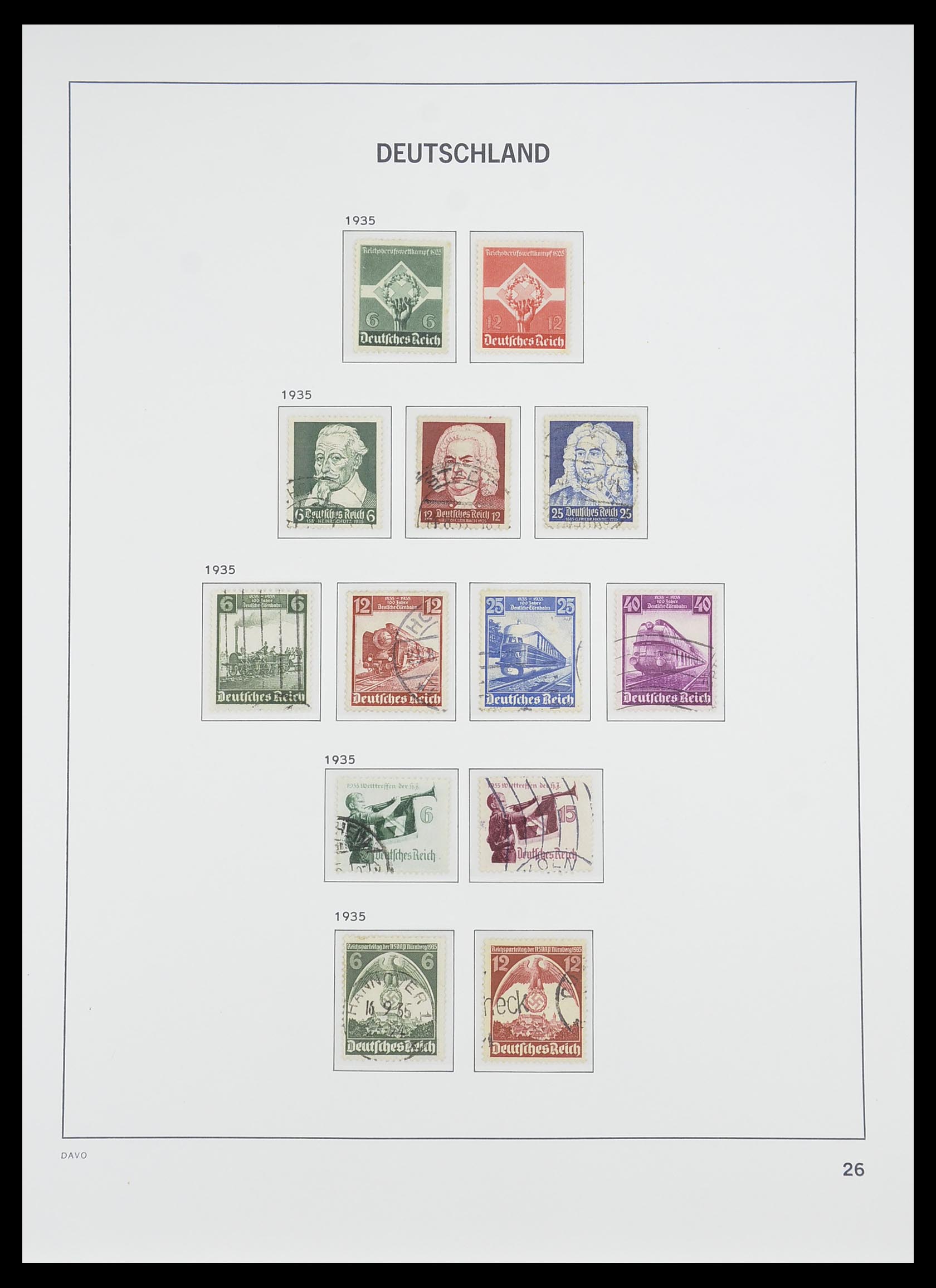 33476 027 - Postzegelverzameling 33476 Duitse Rijk 1872-1945.
