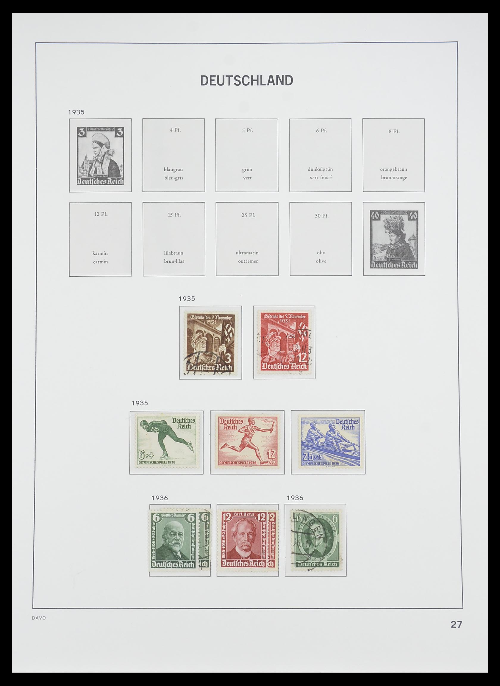 33476 028 - Stamp collection 33476 German Reich 1872-1945.