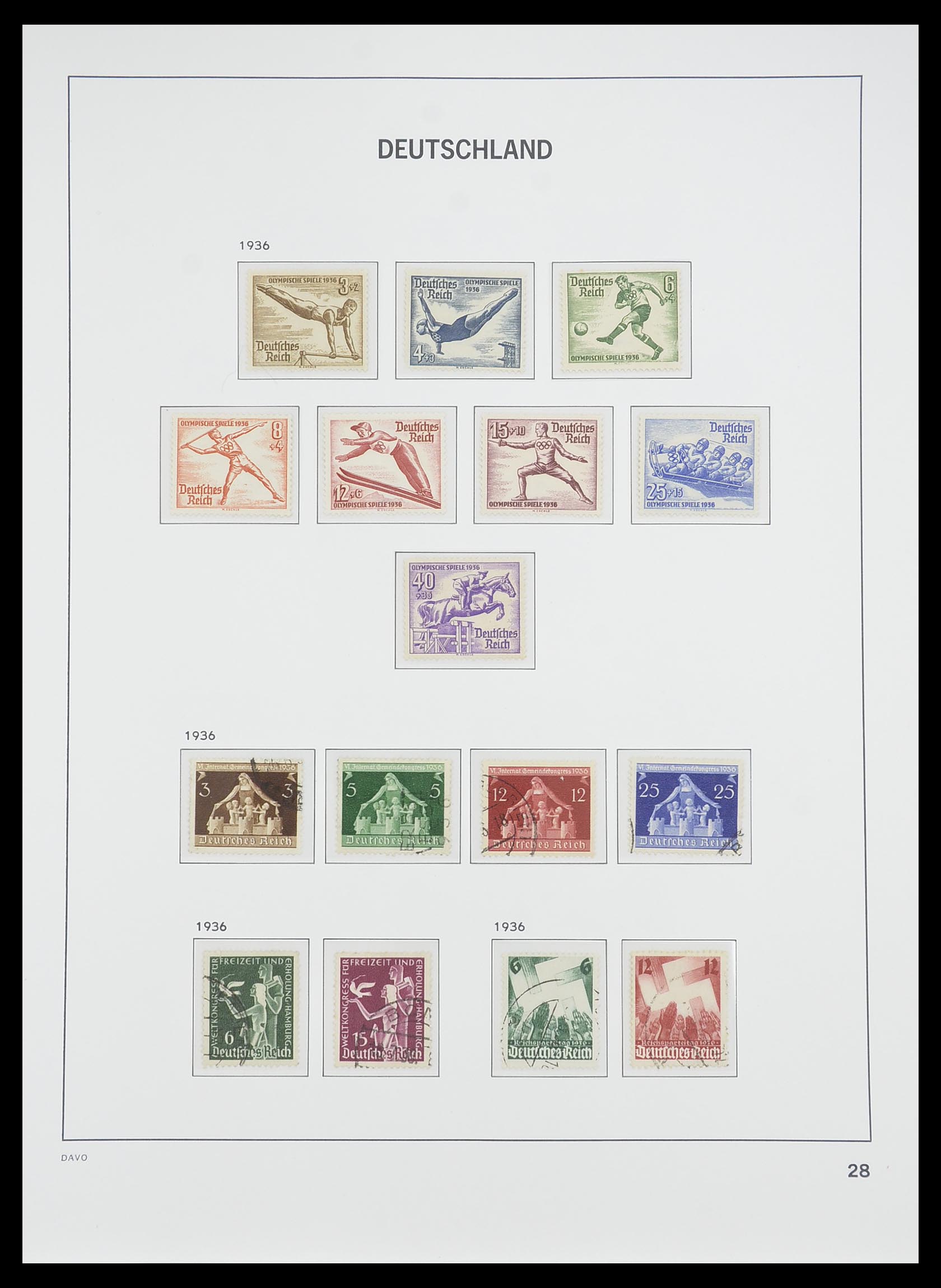33476 029 - Postzegelverzameling 33476 Duitse Rijk 1872-1945.