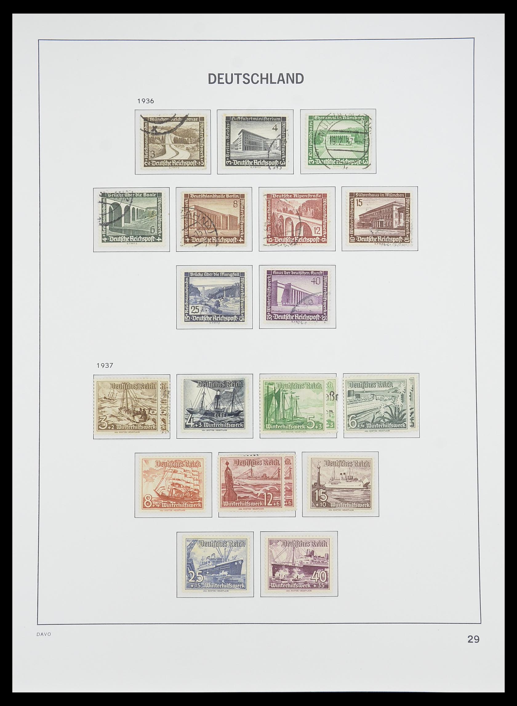 33476 030 - Postzegelverzameling 33476 Duitse Rijk 1872-1945.
