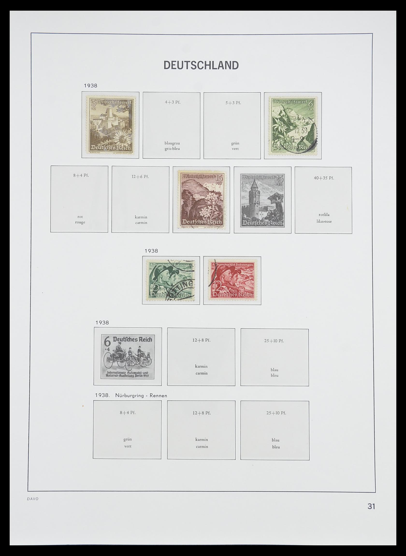 33476 032 - Stamp collection 33476 German Reich 1872-1945.