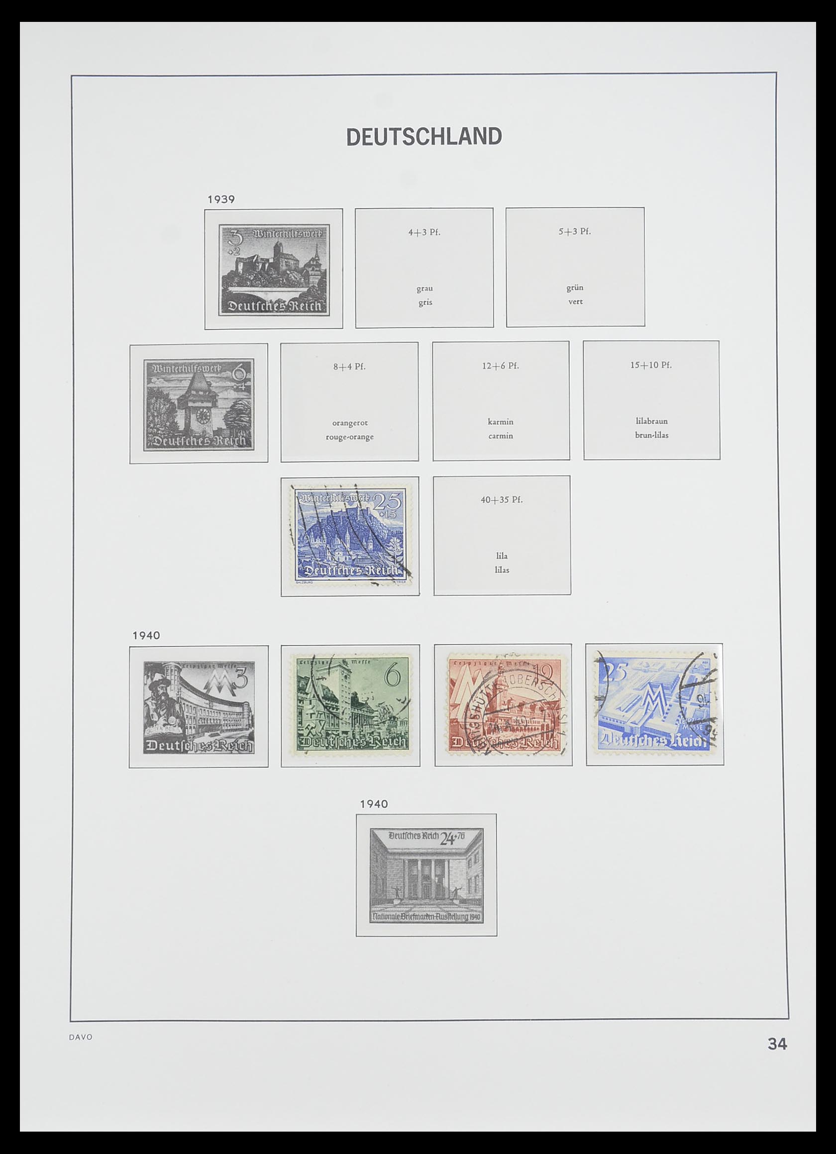 33476 035 - Postzegelverzameling 33476 Duitse Rijk 1872-1945.