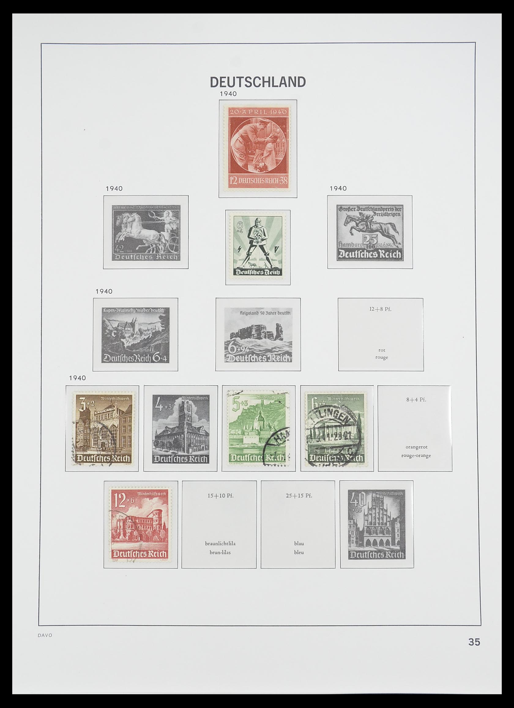 33476 036 - Postzegelverzameling 33476 Duitse Rijk 1872-1945.