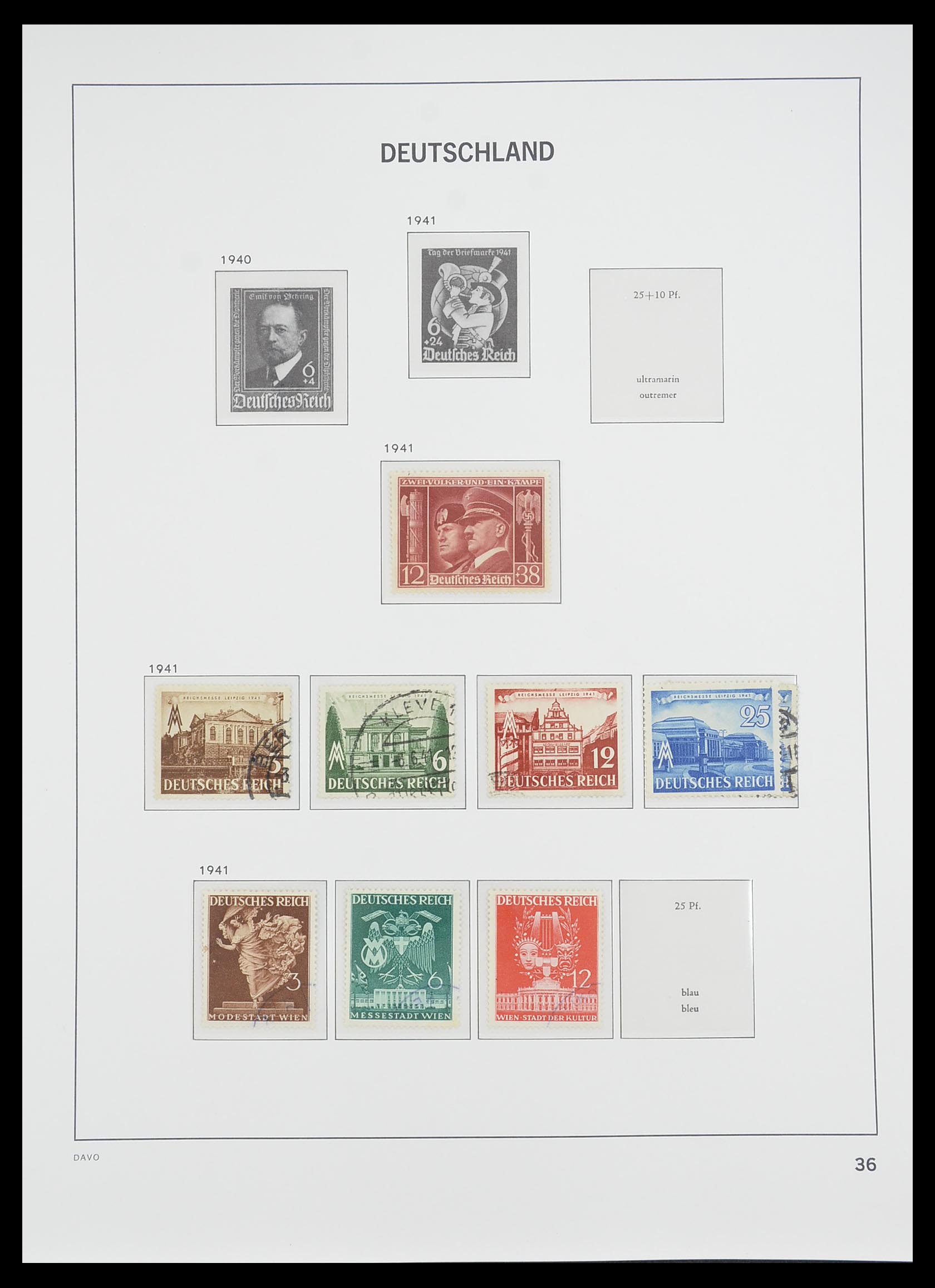 33476 037 - Postzegelverzameling 33476 Duitse Rijk 1872-1945.