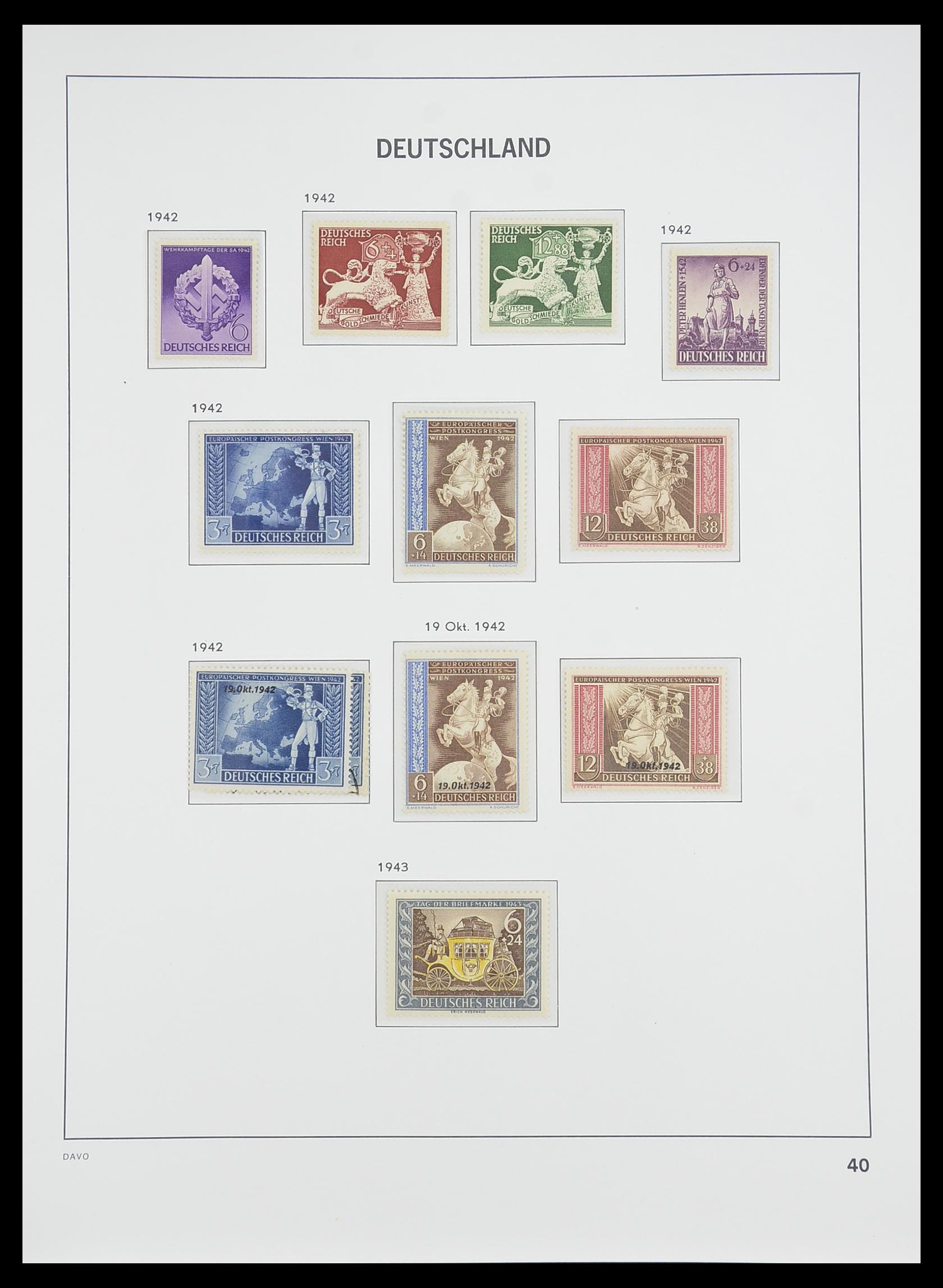 33476 041 - Stamp collection 33476 German Reich 1872-1945.