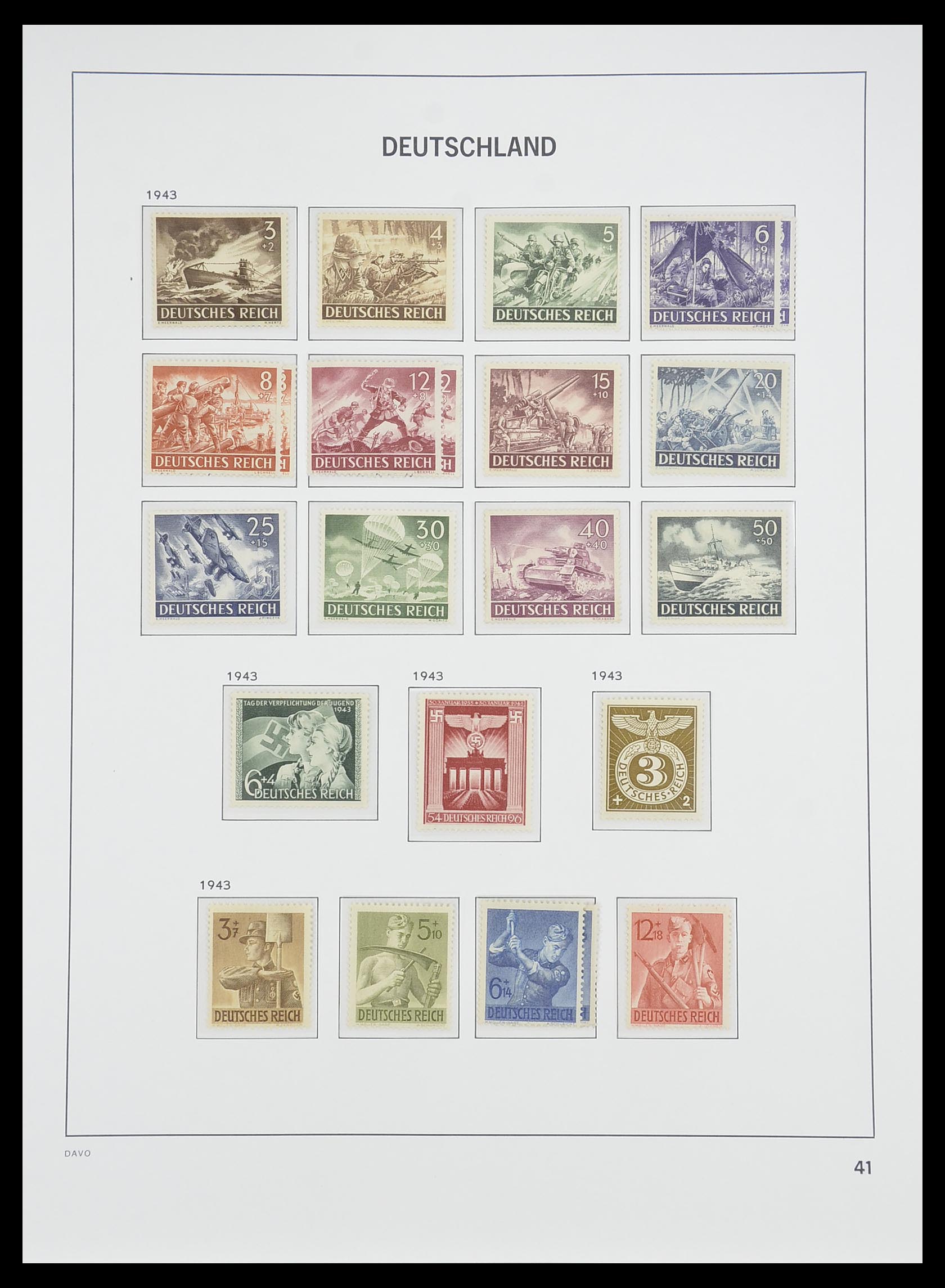 33476 042 - Postzegelverzameling 33476 Duitse Rijk 1872-1945.