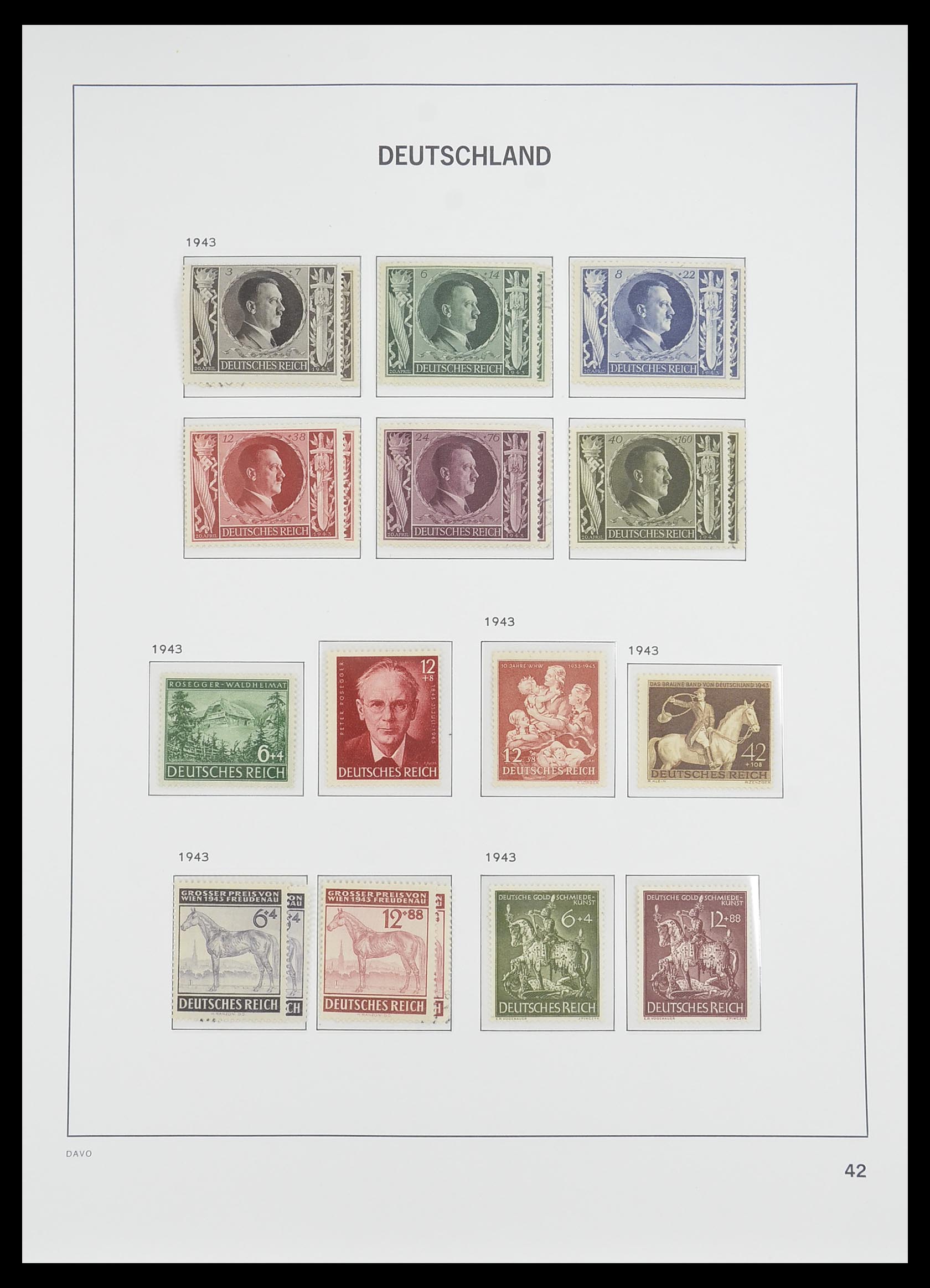 33476 043 - Postzegelverzameling 33476 Duitse Rijk 1872-1945.