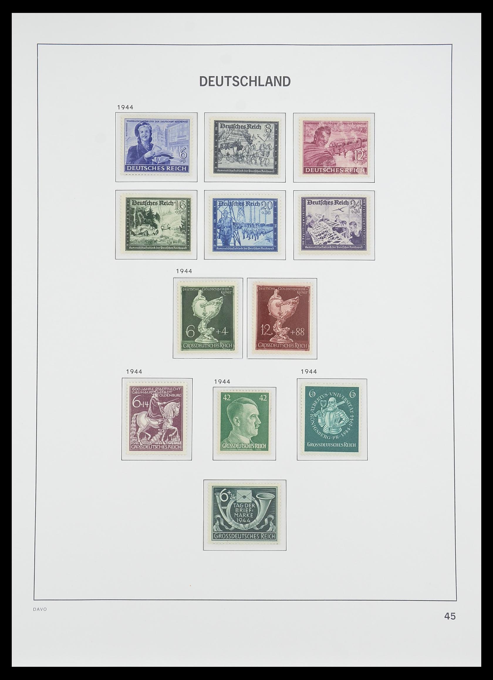 33476 046 - Postzegelverzameling 33476 Duitse Rijk 1872-1945.
