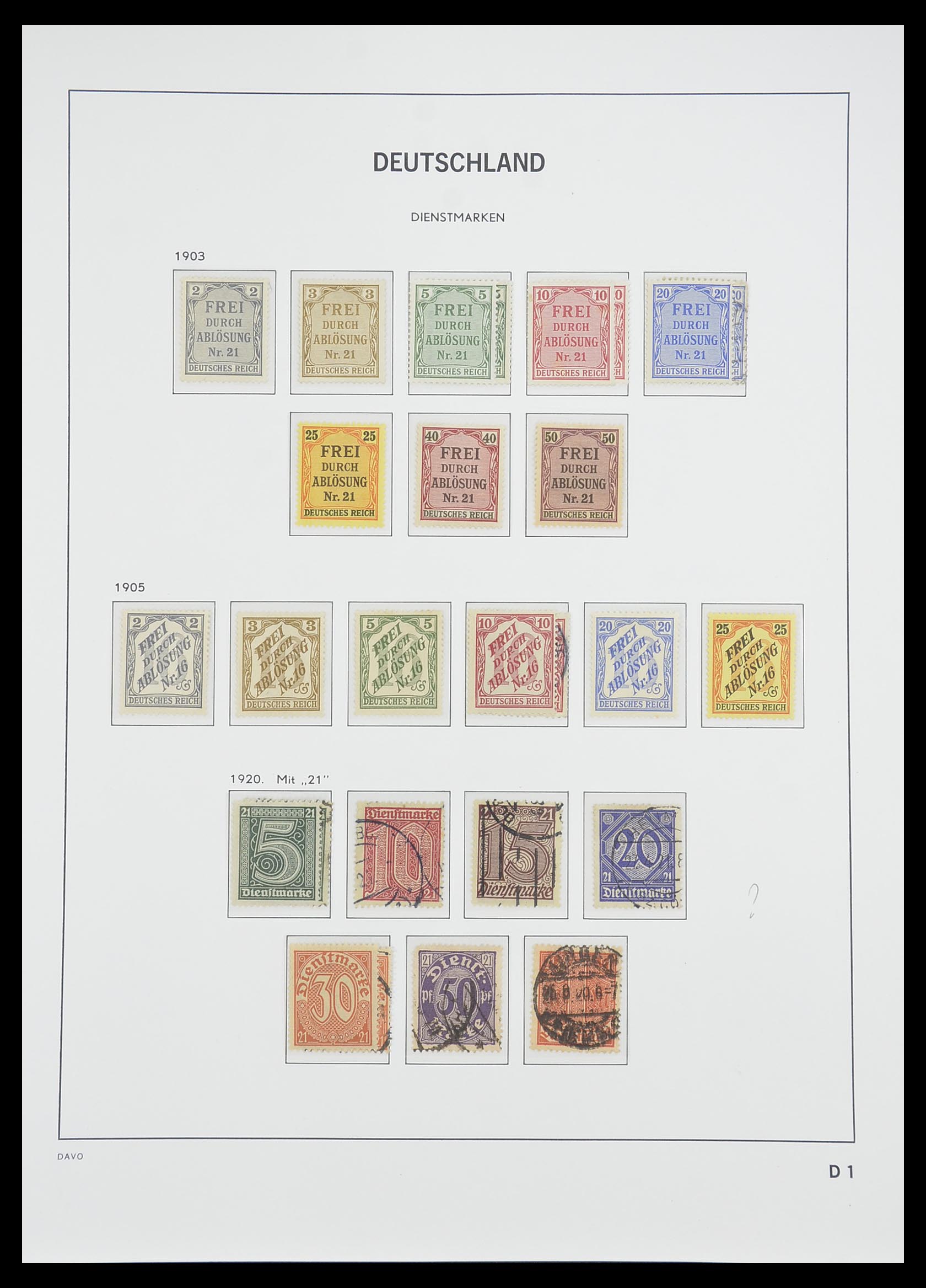 33476 056 - Stamp collection 33476 German Reich 1872-1945.