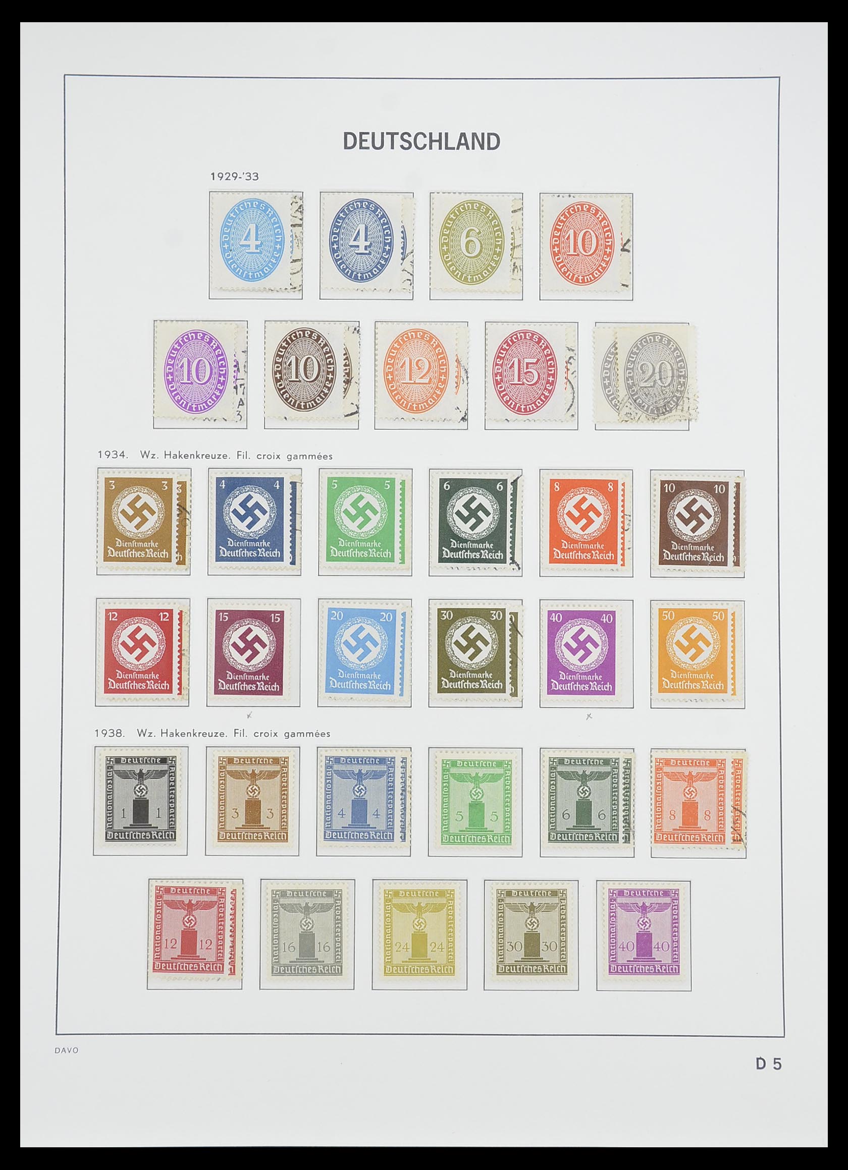 33476 062 - Postzegelverzameling 33476 Duitse Rijk 1872-1945.