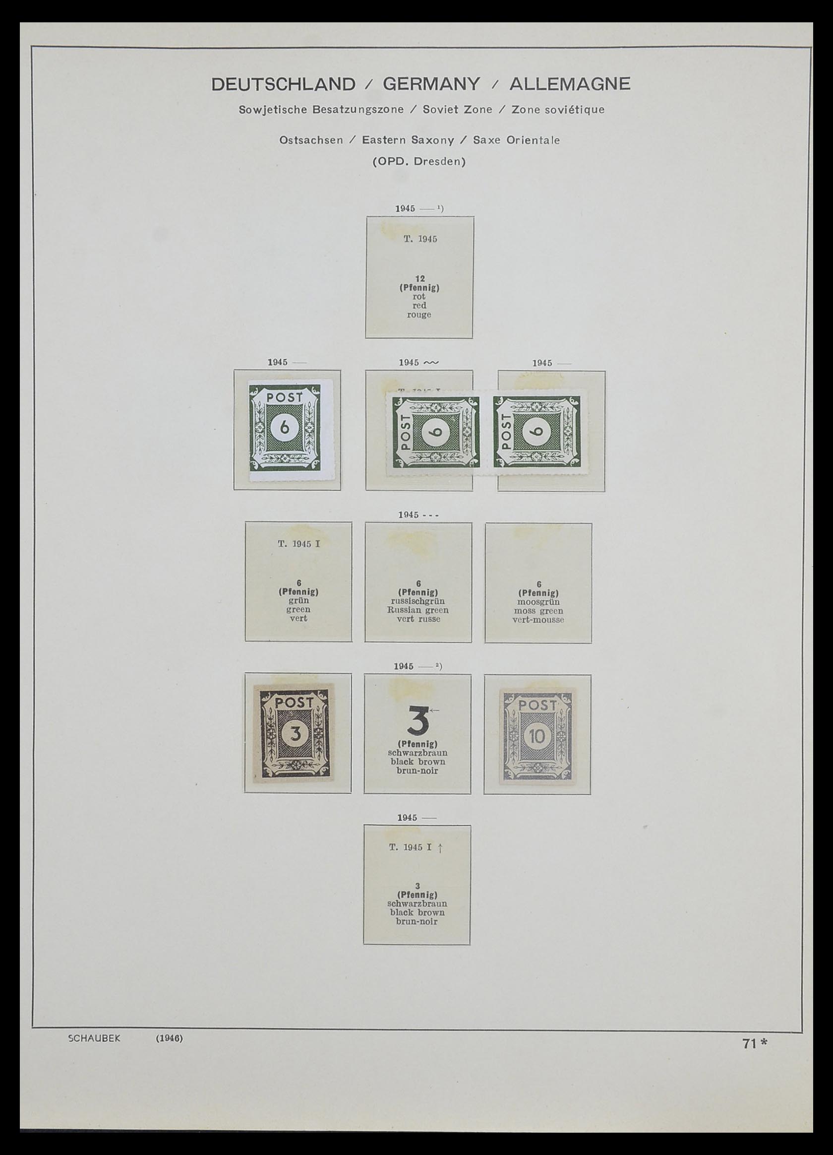 33478 003 - Stamp collection 33478 Sovjet Zone 1945-1949.