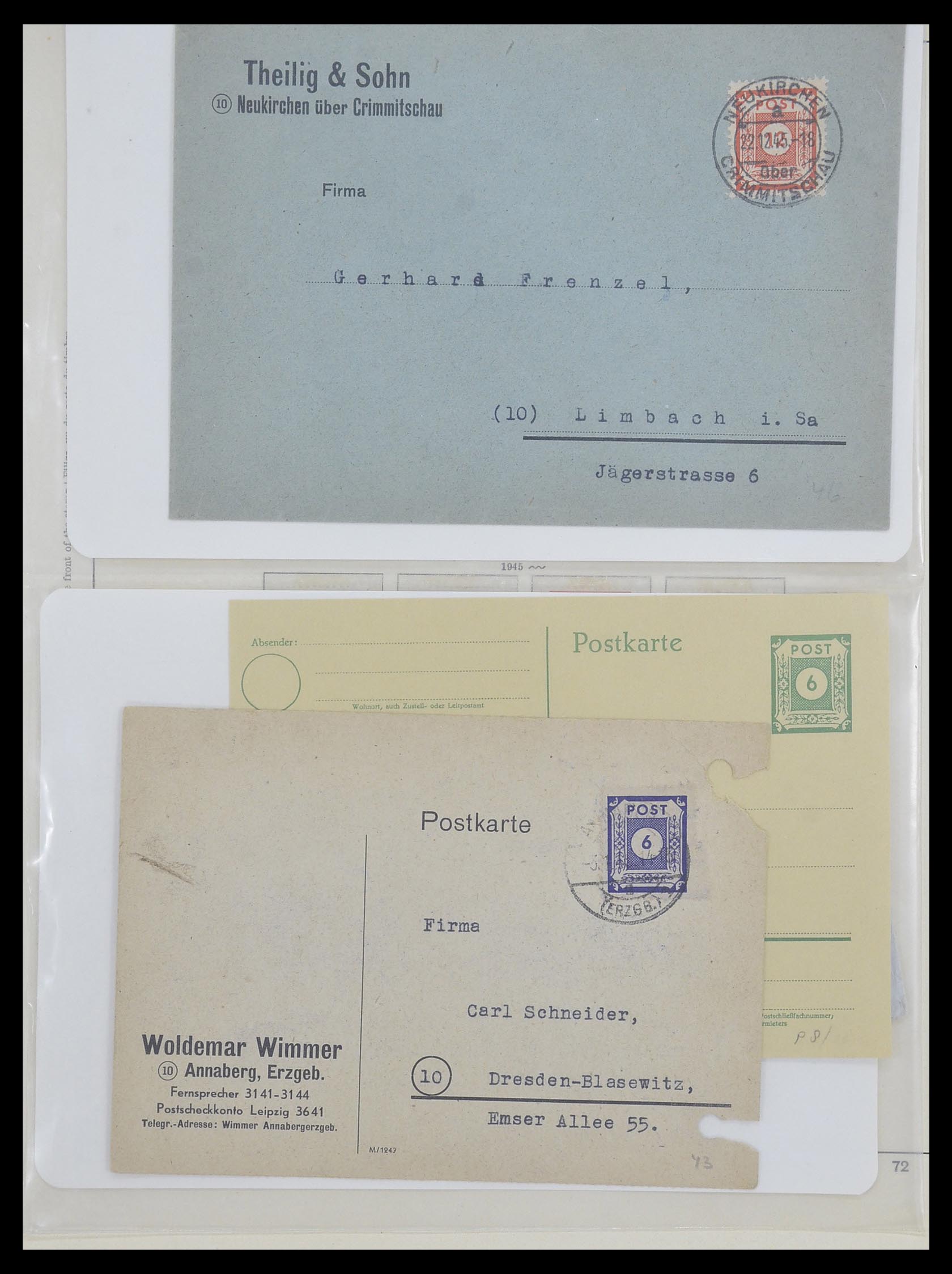 33478 006 - Postzegelverzameling 33478 Sovjet Zone 1945-1949.