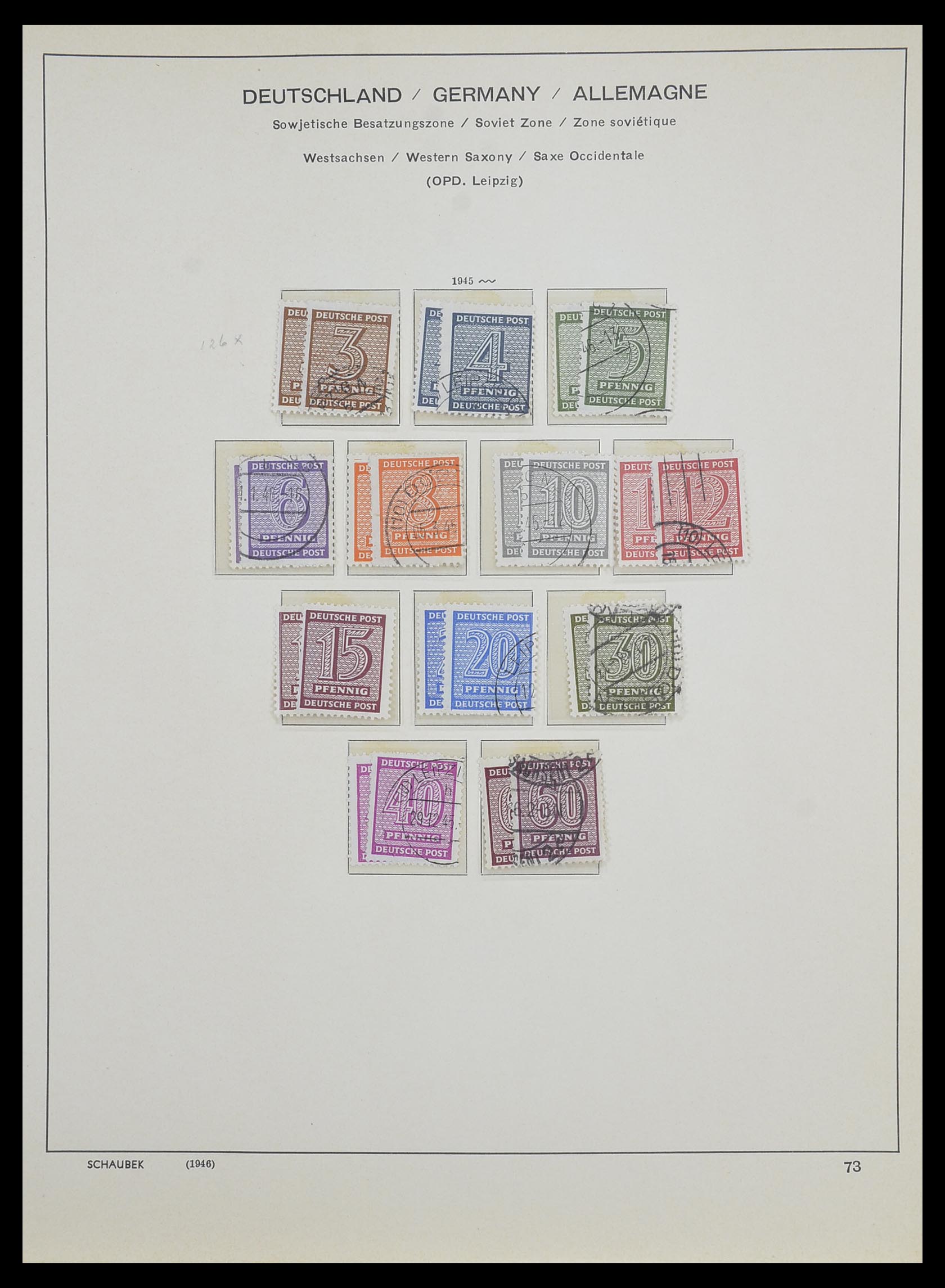 33478 010 - Stamp collection 33478 Sovjet Zone 1945-1949.