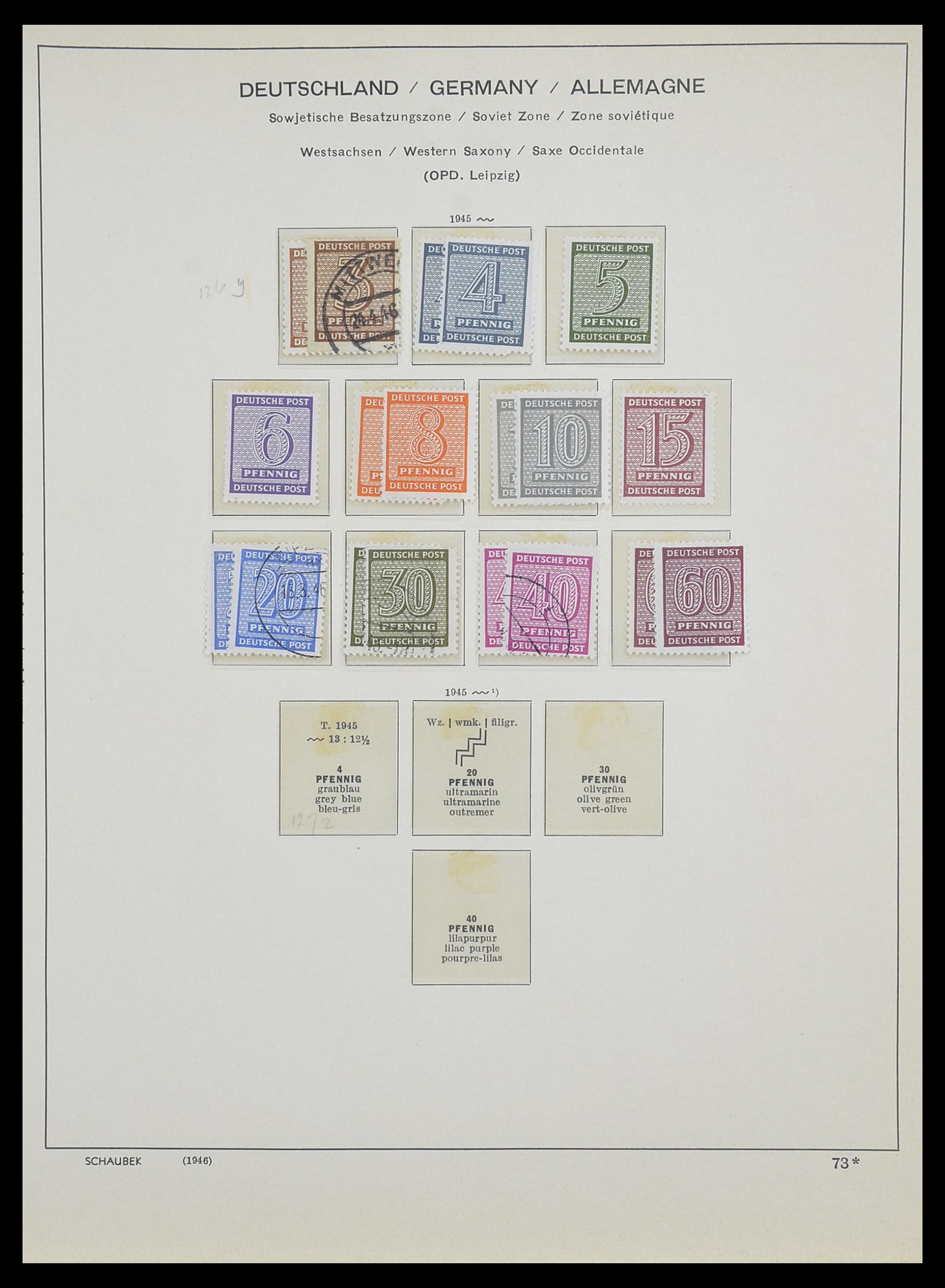 33478 011 - Stamp collection 33478 Sovjet Zone 1945-1949.