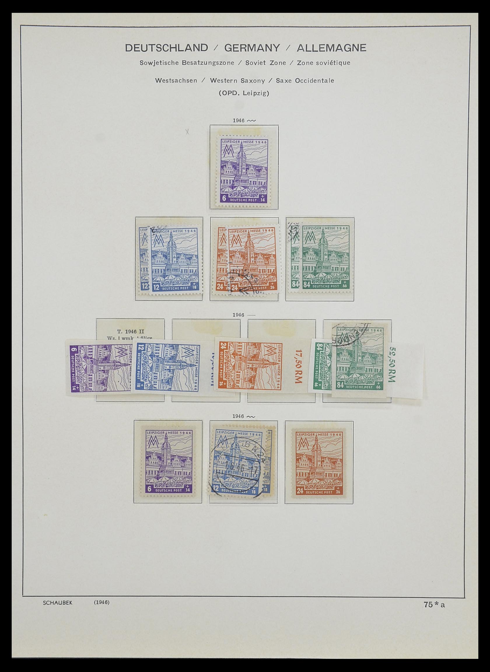 33478 015 - Postzegelverzameling 33478 Sovjet Zone 1945-1949.