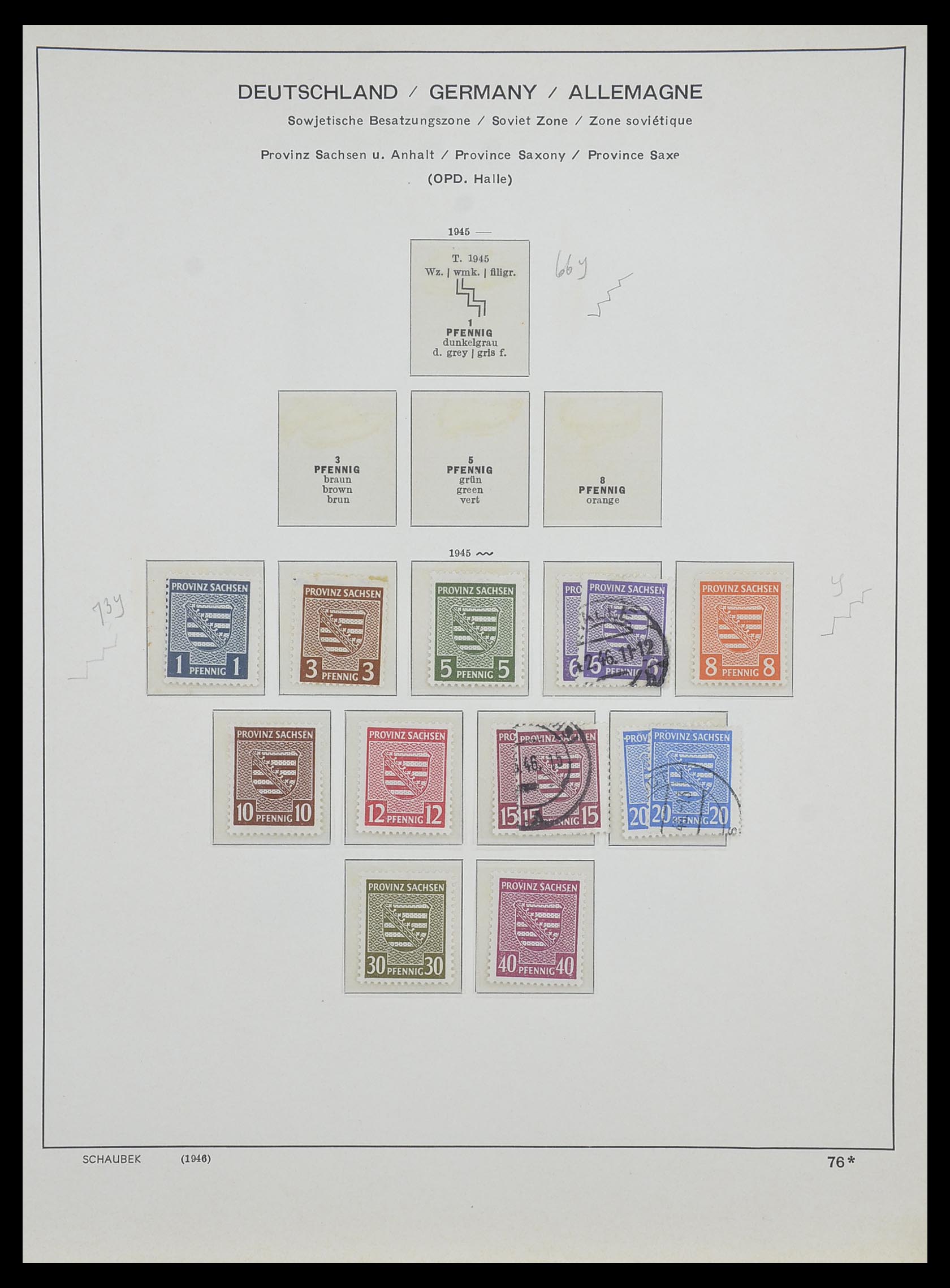 33478 019 - Stamp collection 33478 Sovjet Zone 1945-1949.