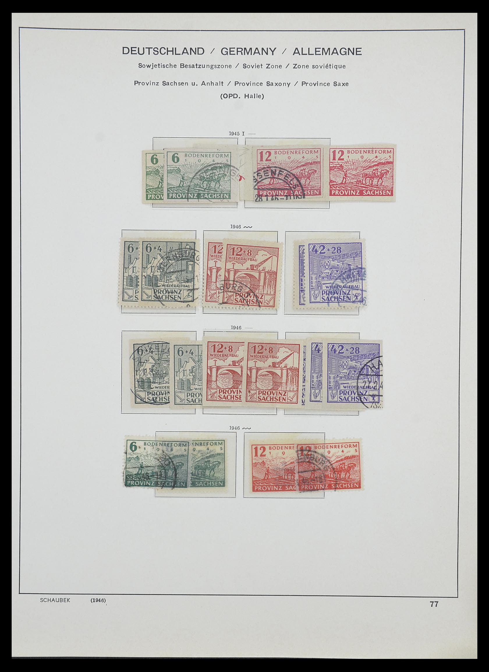 33478 020 - Postzegelverzameling 33478 Sovjet Zone 1945-1949.