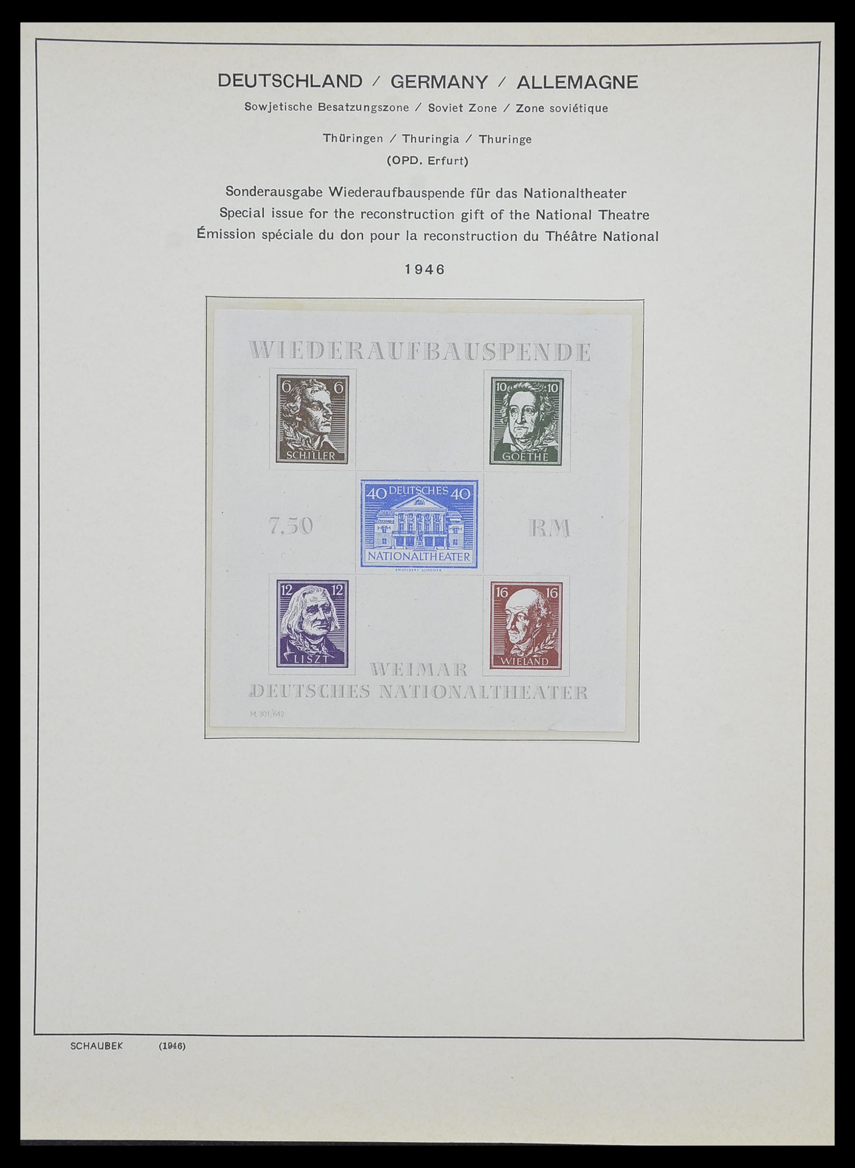 33478 023 - Postzegelverzameling 33478 Sovjet Zone 1945-1949.
