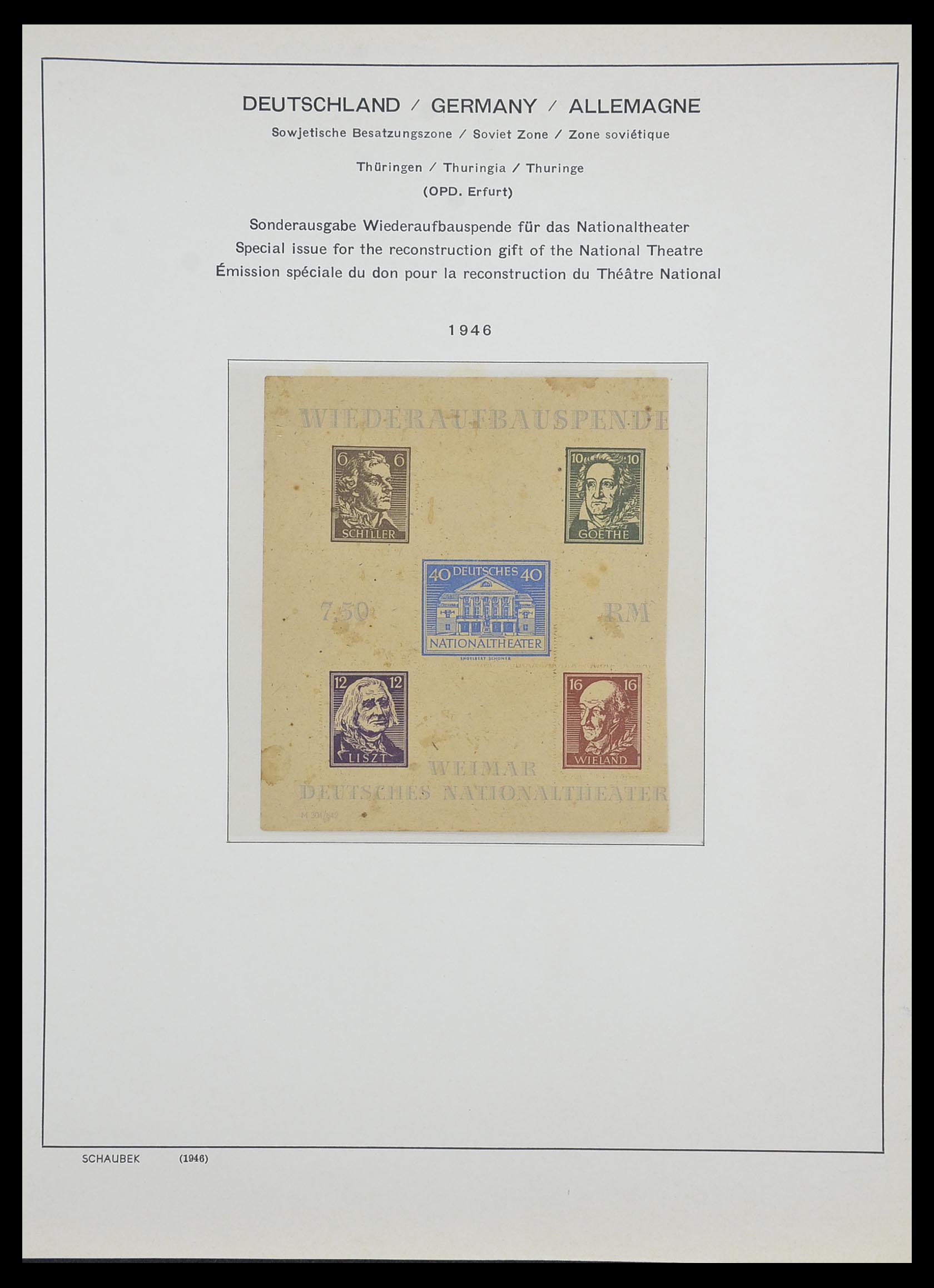 33478 024 - Postzegelverzameling 33478 Sovjet Zone 1945-1949.