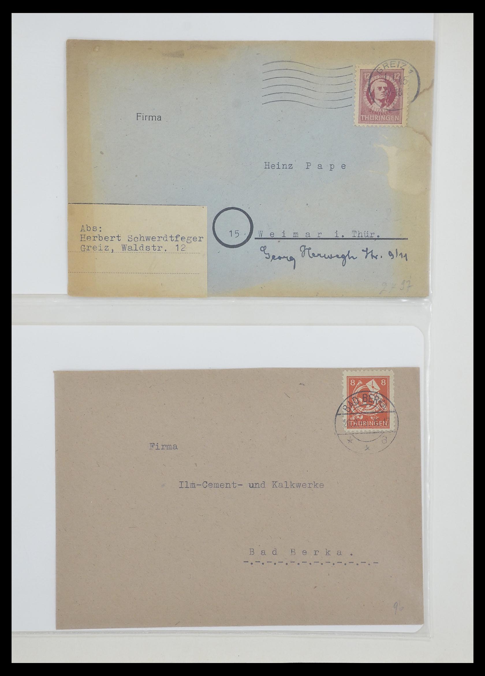 33478 028 - Postzegelverzameling 33478 Sovjet Zone 1945-1949.