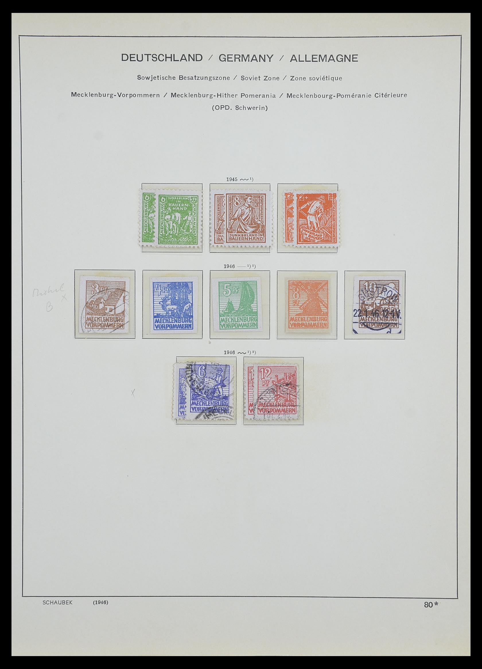 33478 031 - Postzegelverzameling 33478 Sovjet Zone 1945-1949.