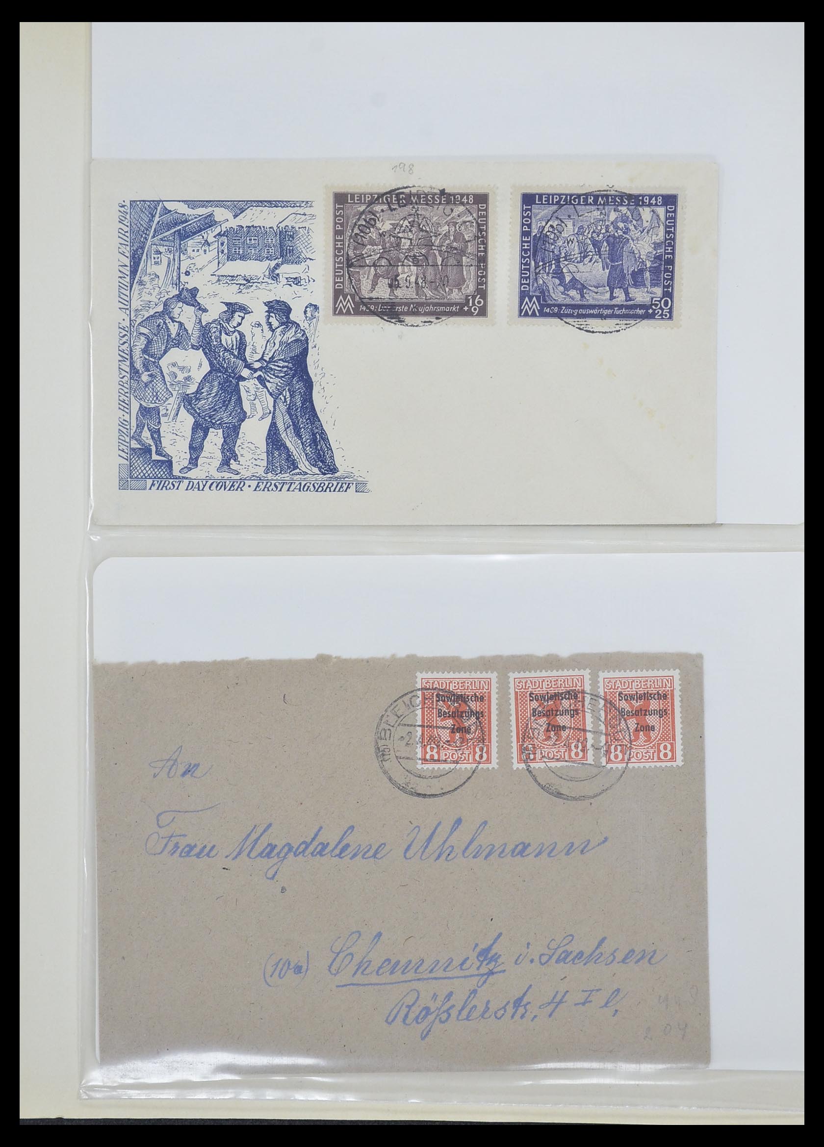 33478 033 - Postzegelverzameling 33478 Sovjet Zone 1945-1949.