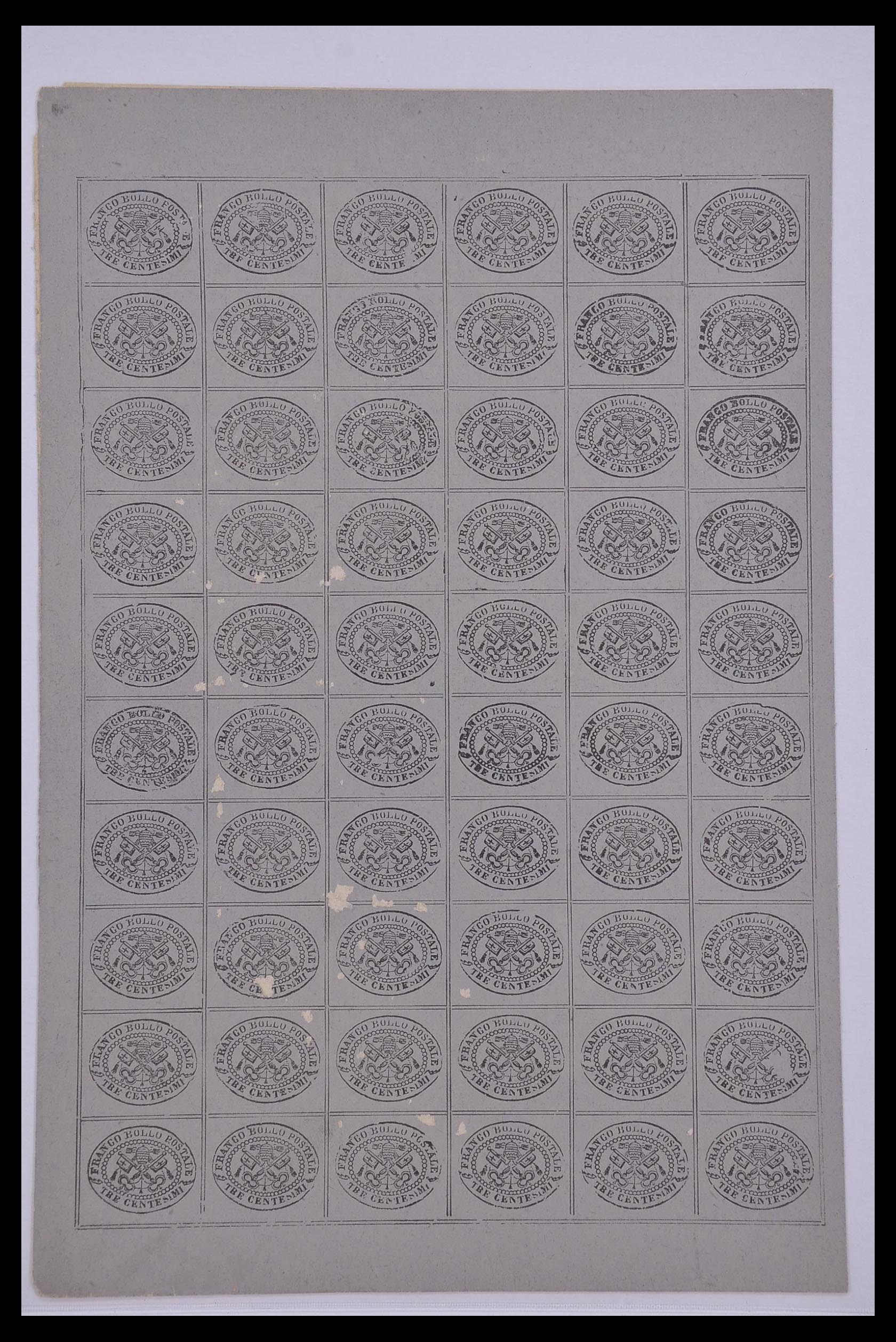 33479 004 - Postzegelverzameling 33479 Kerkelijke Staat 1852-1868.