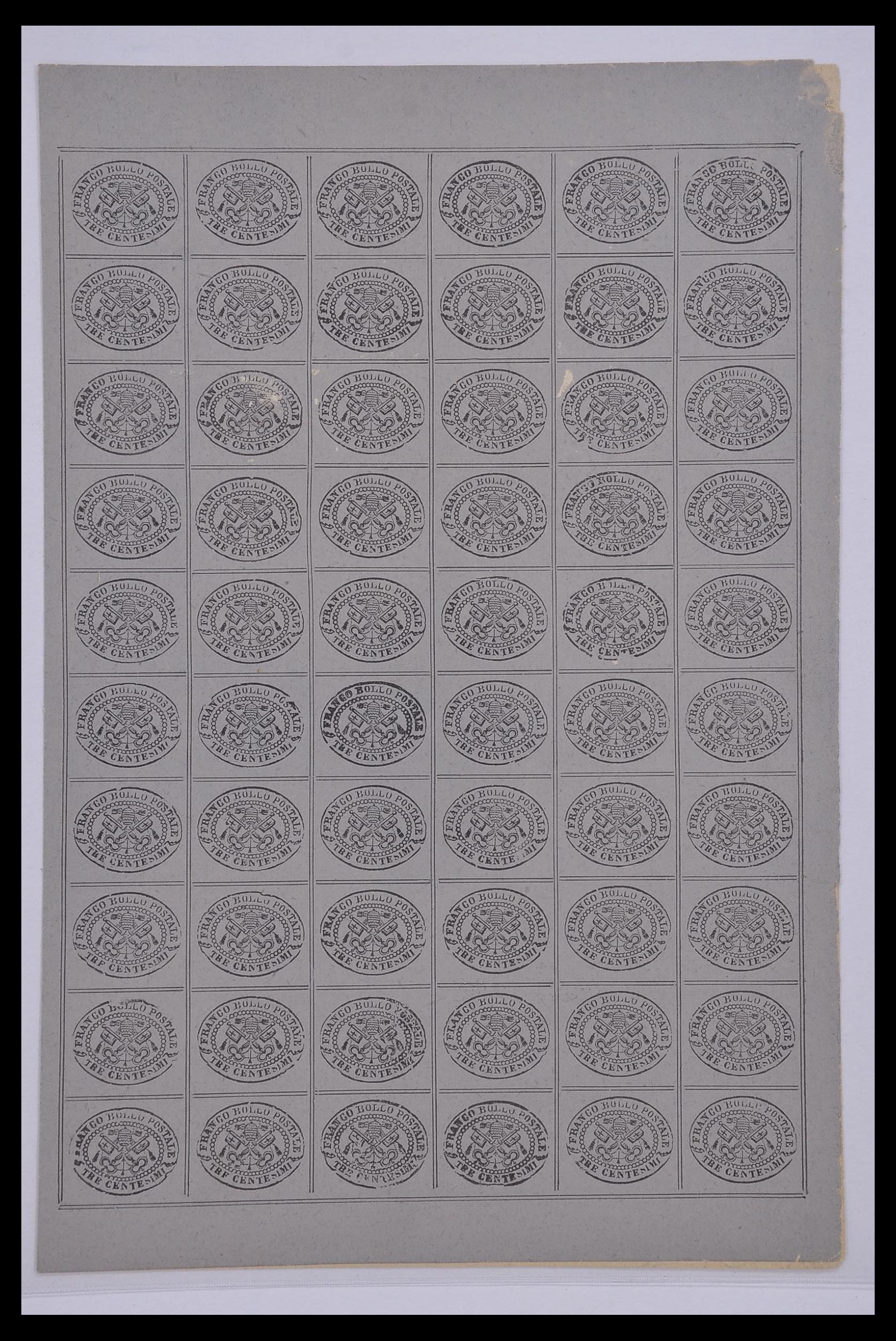 33479 005 - Postzegelverzameling 33479 Kerkelijke Staat 1852-1868.