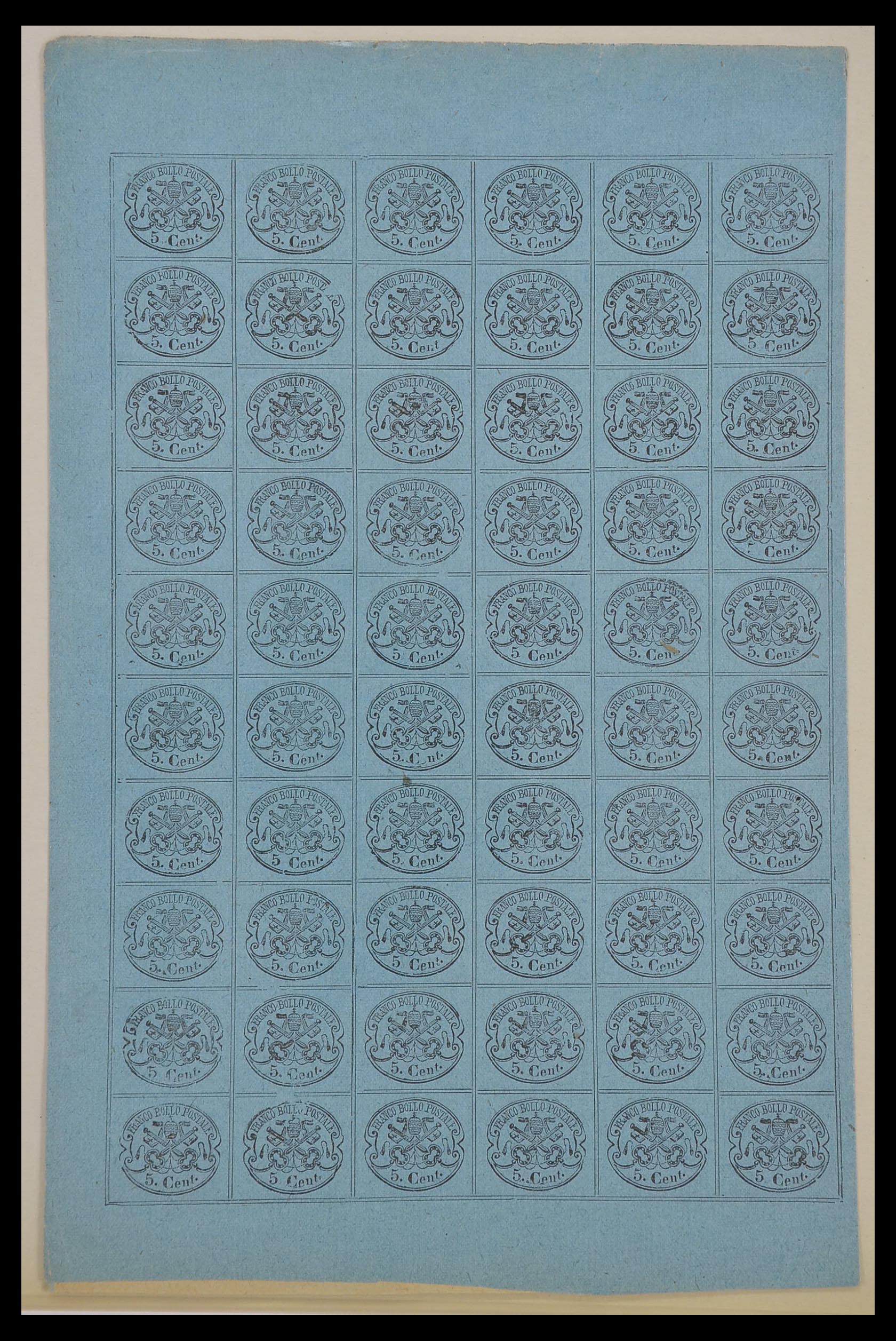 33479 006 - Postzegelverzameling 33479 Kerkelijke Staat 1852-1868.