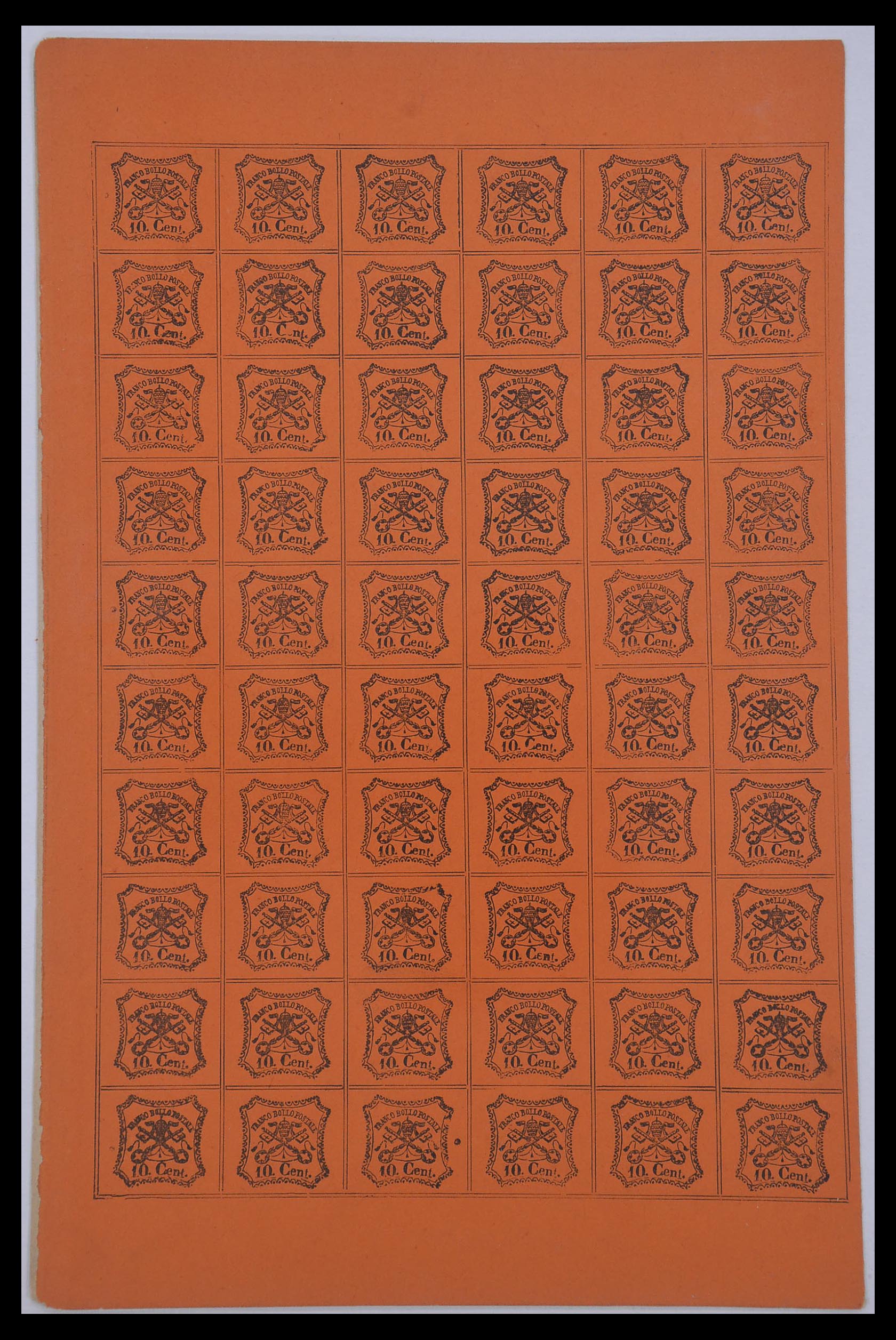 33479 008 - Postzegelverzameling 33479 Kerkelijke Staat 1852-1868.