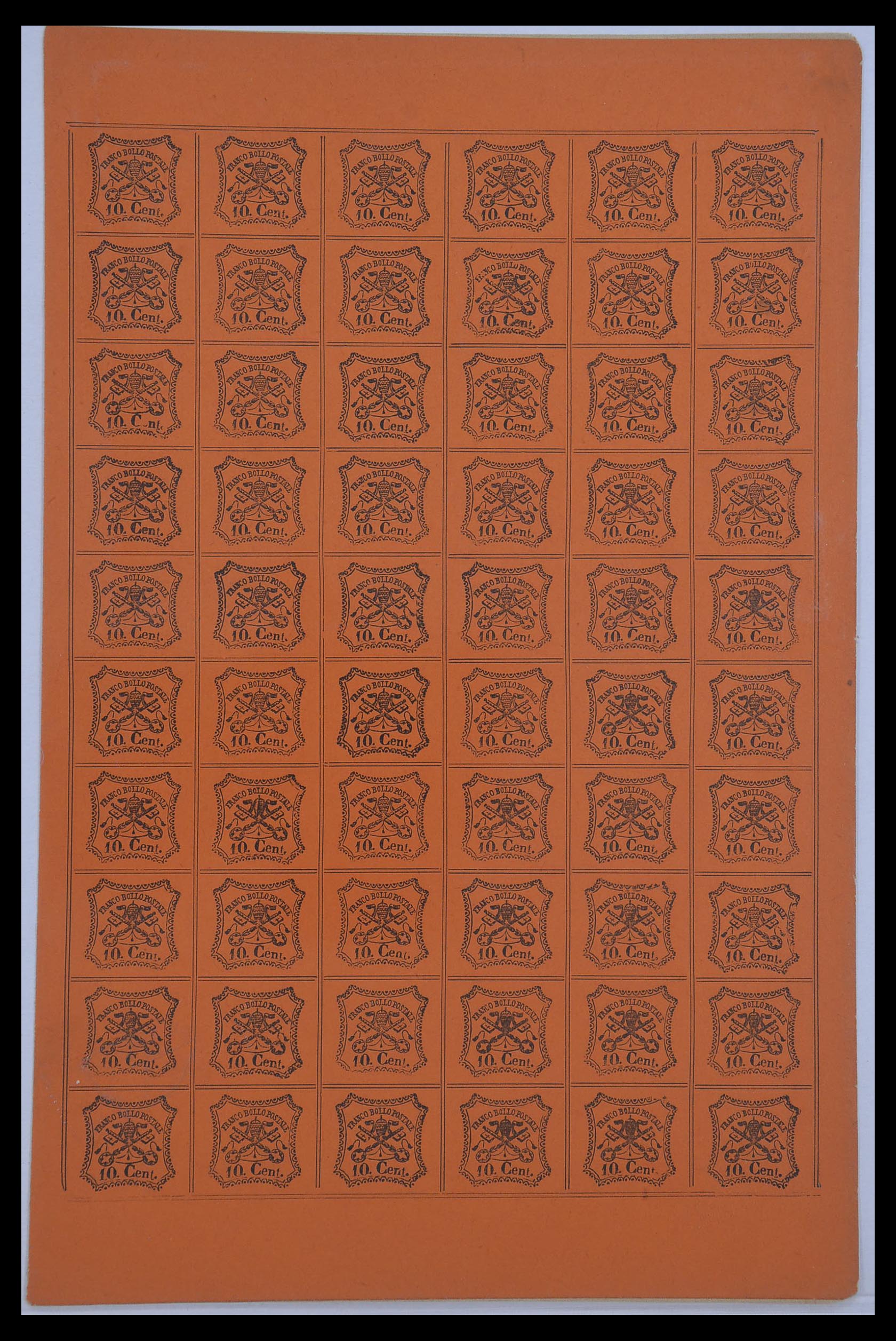 33479 009 - Postzegelverzameling 33479 Kerkelijke Staat 1852-1868.