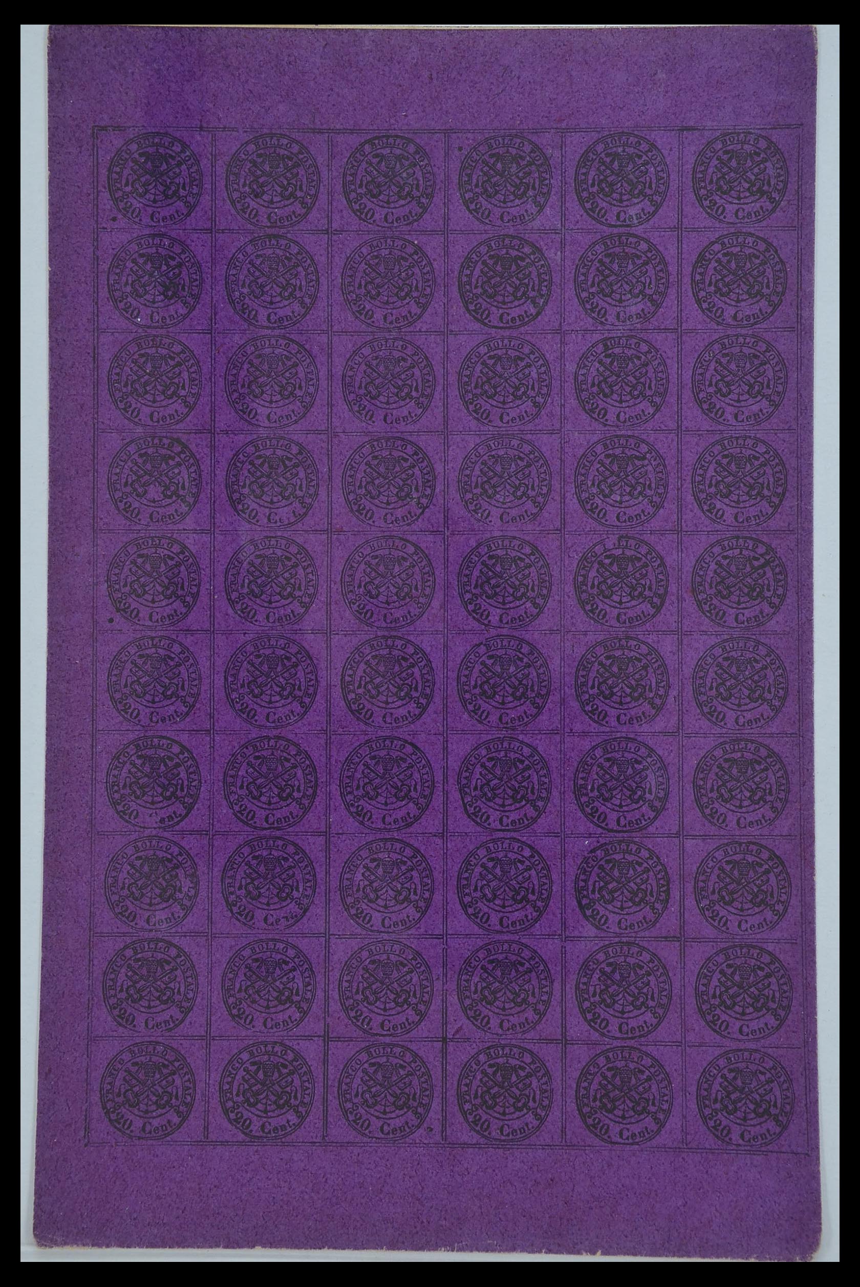 33479 010 - Postzegelverzameling 33479 Kerkelijke Staat 1852-1868.