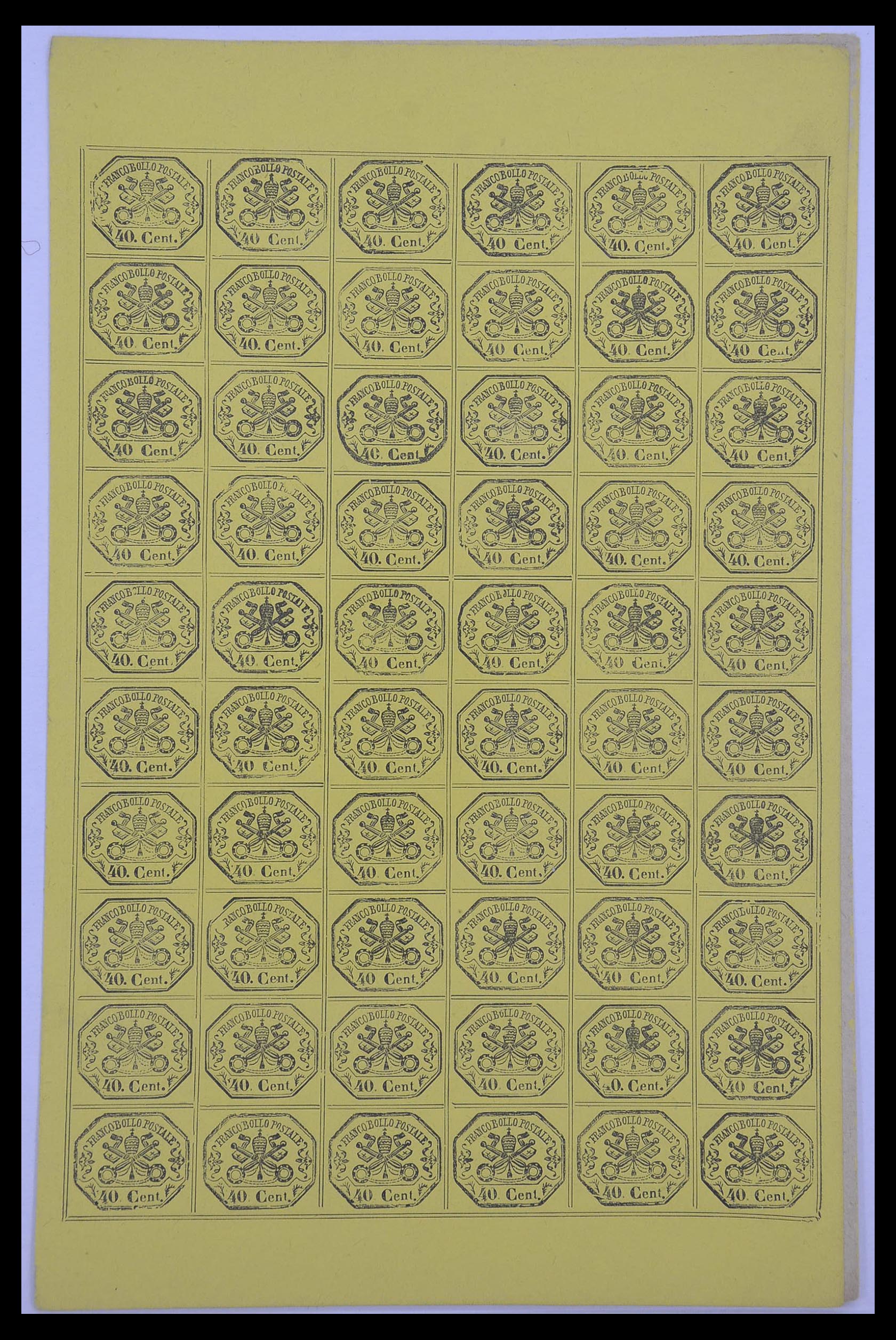 33479 013 - Postzegelverzameling 33479 Kerkelijke Staat 1852-1868.
