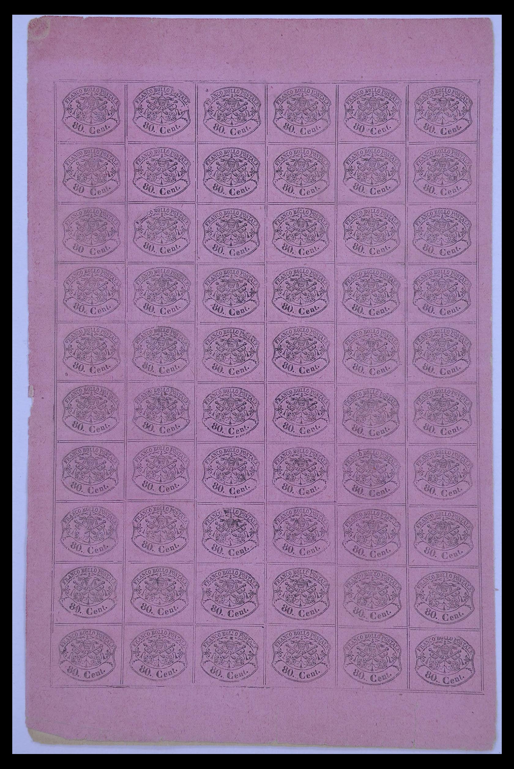 33479 014 - Postzegelverzameling 33479 Kerkelijke Staat 1852-1868.