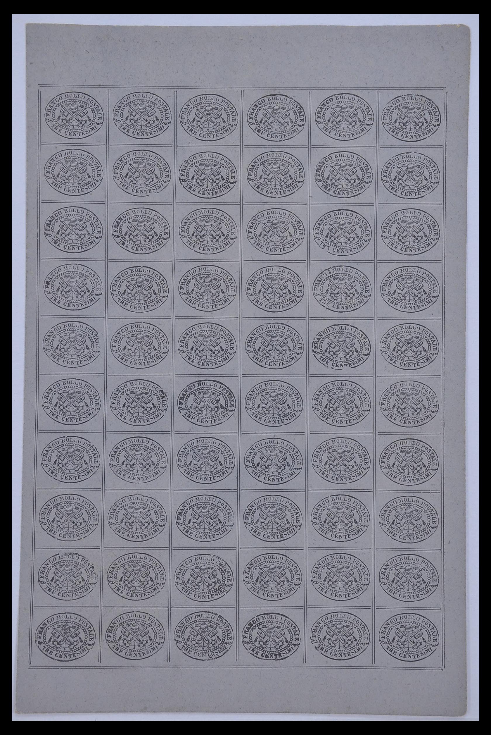 33479 019 - Postzegelverzameling 33479 Kerkelijke Staat 1852-1868.