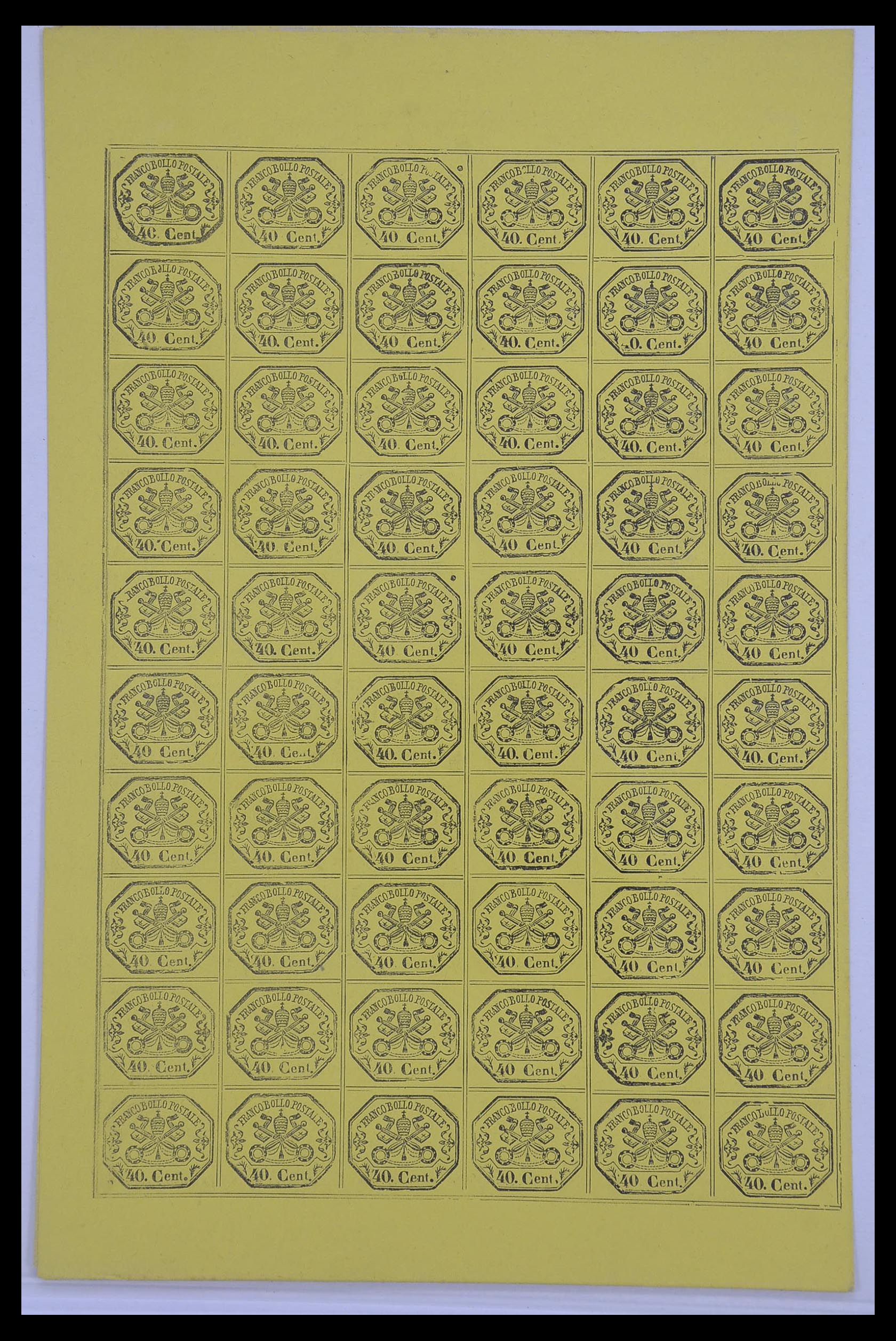 33479 026 - Stamp collection 33479 Papal State 1852-1868.