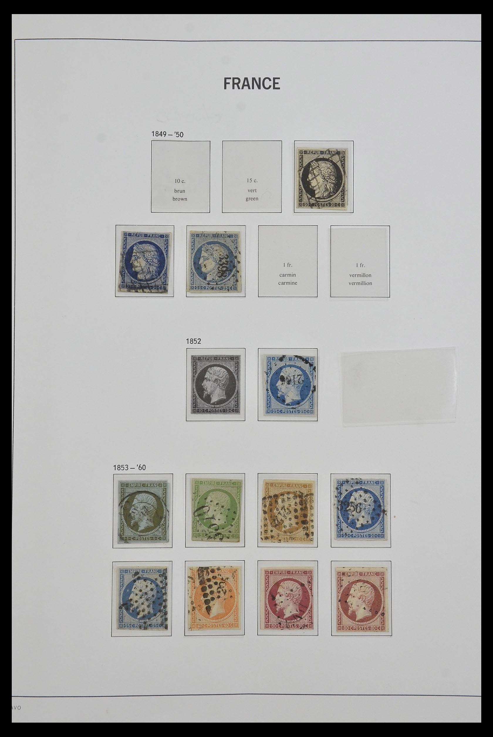 33480 001 - Postzegelverzameling 33480 Frankrijk 1849-1993.
