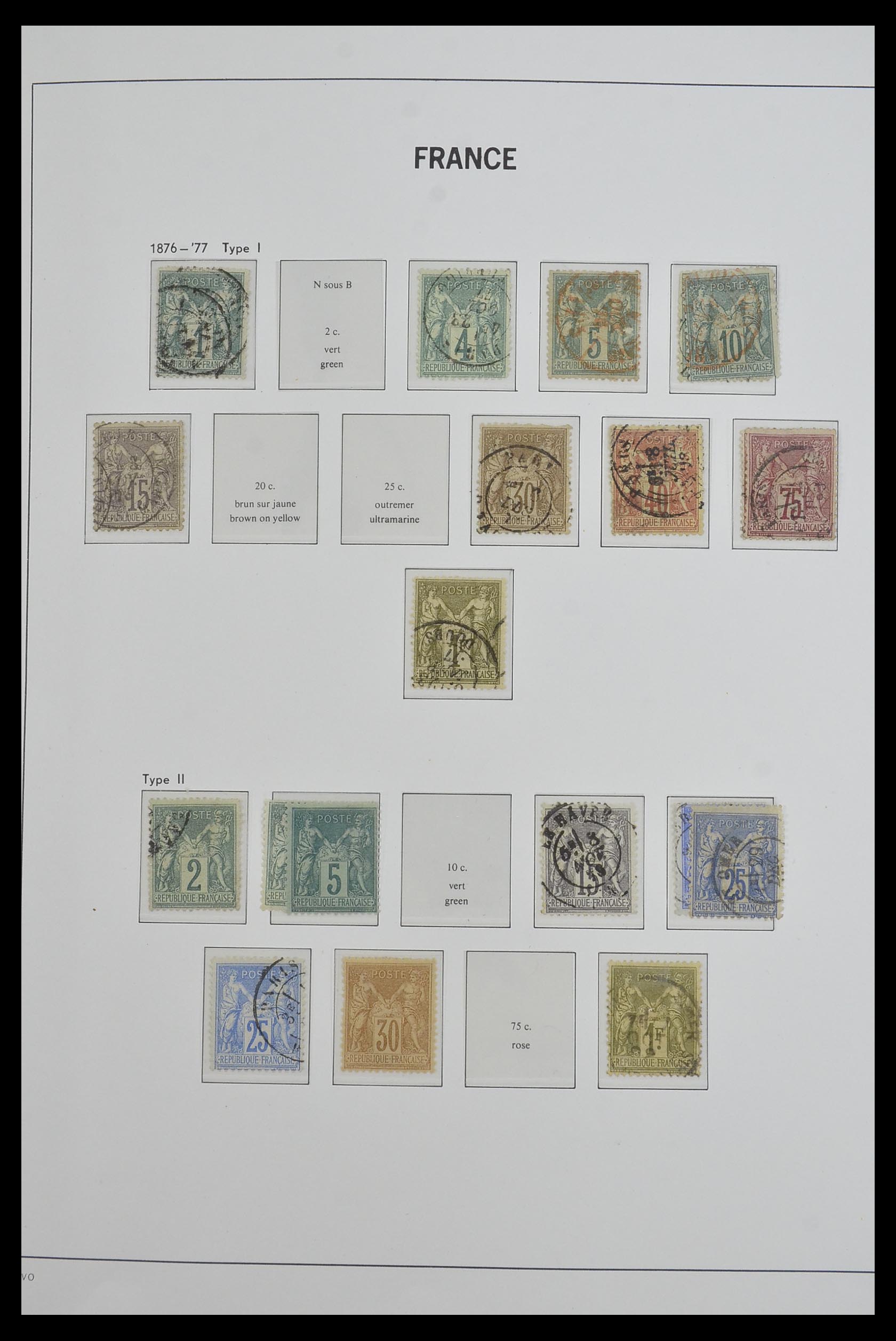 33480 004 - Postzegelverzameling 33480 Frankrijk 1849-1993.