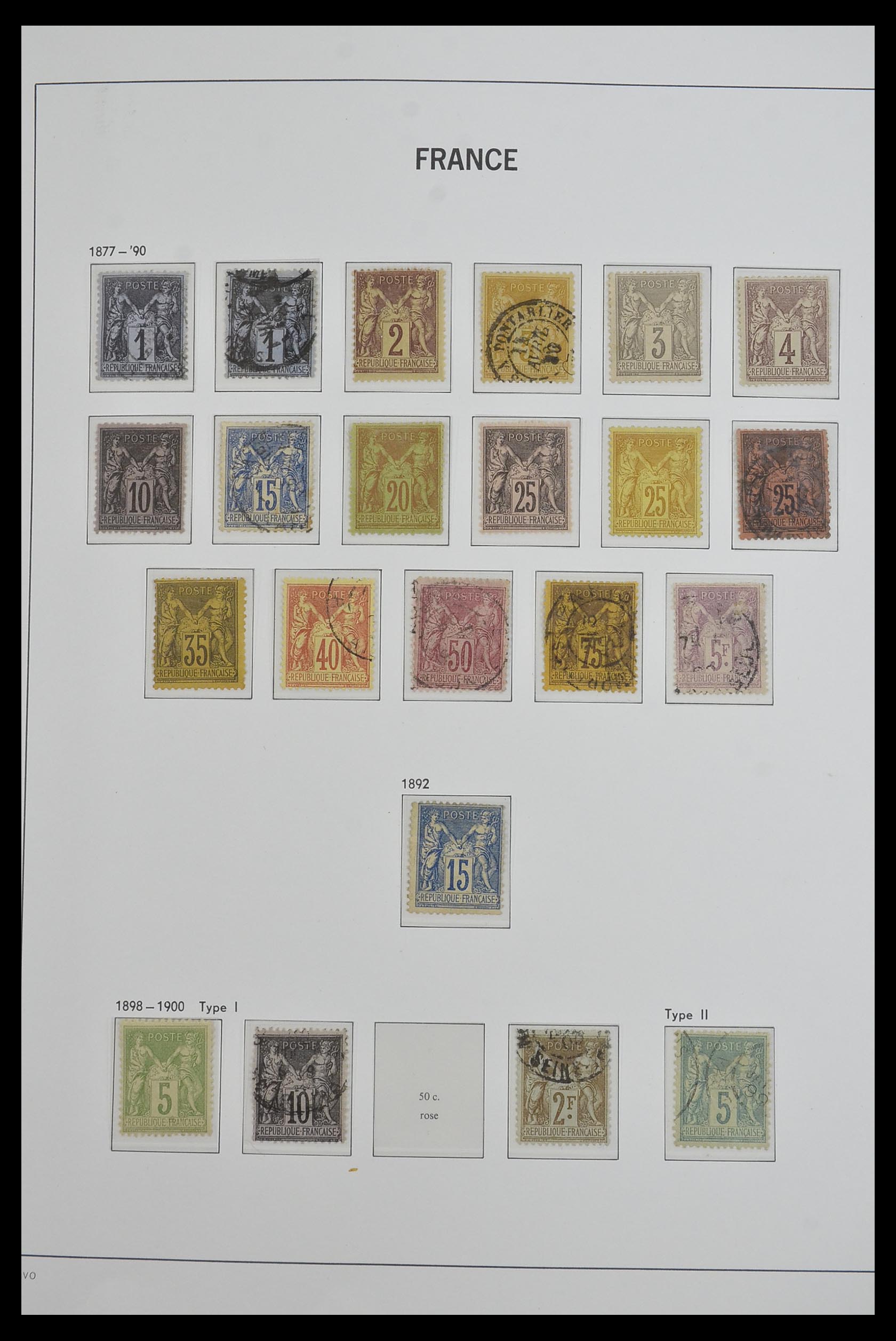 33480 005 - Postzegelverzameling 33480 Frankrijk 1849-1993.